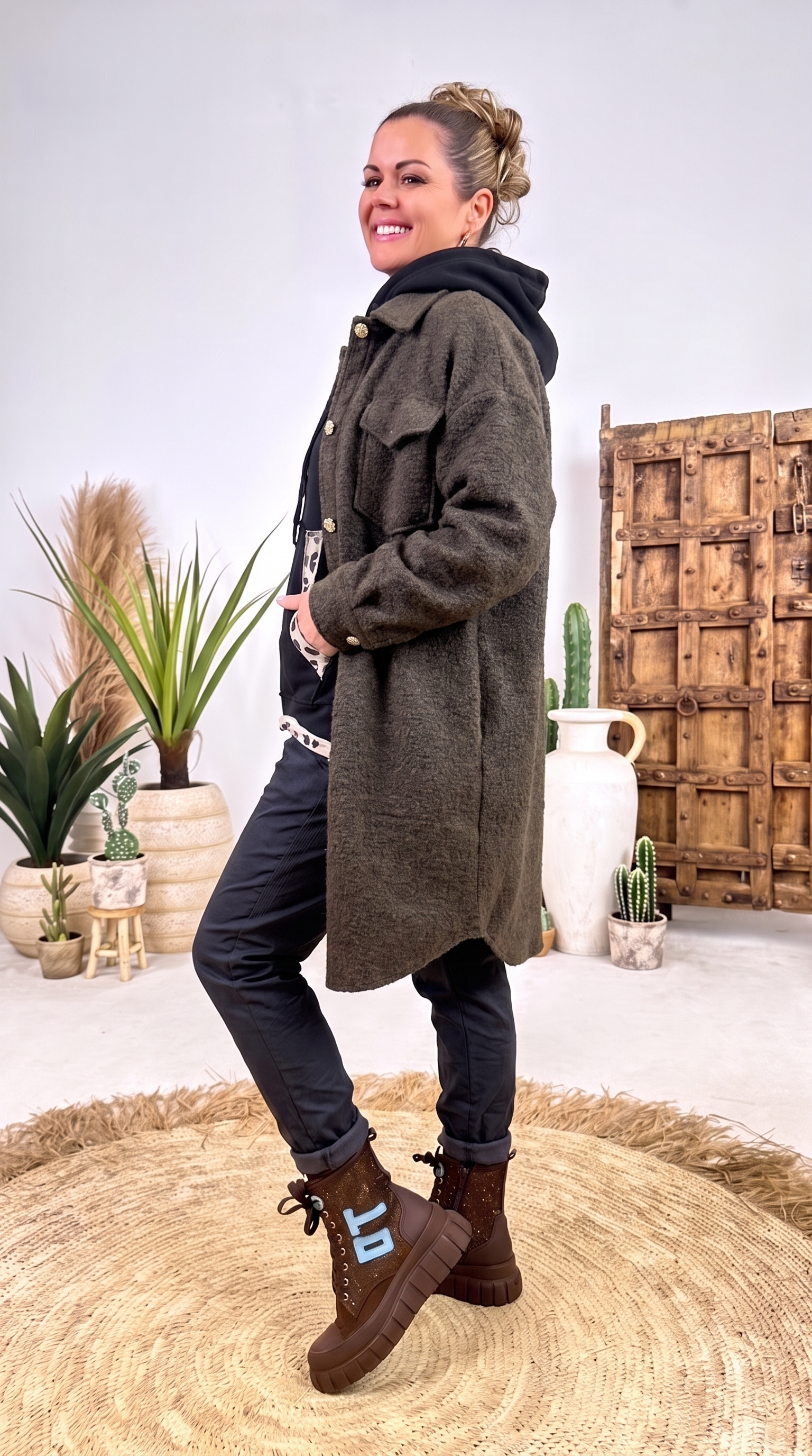 Mantel Boucle Luxe *Schoko*