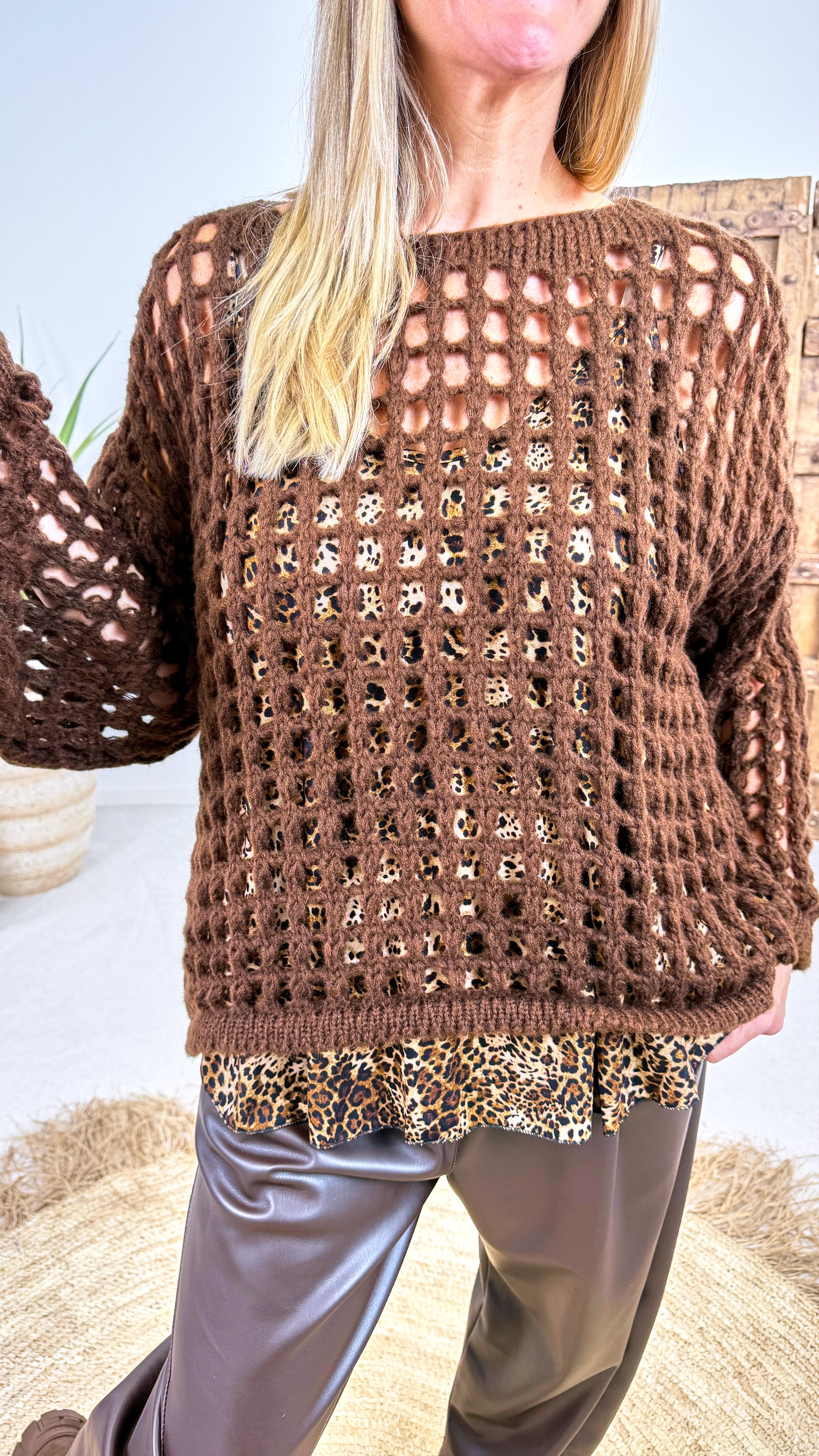 Strickpullover Lacunae *Schoko*