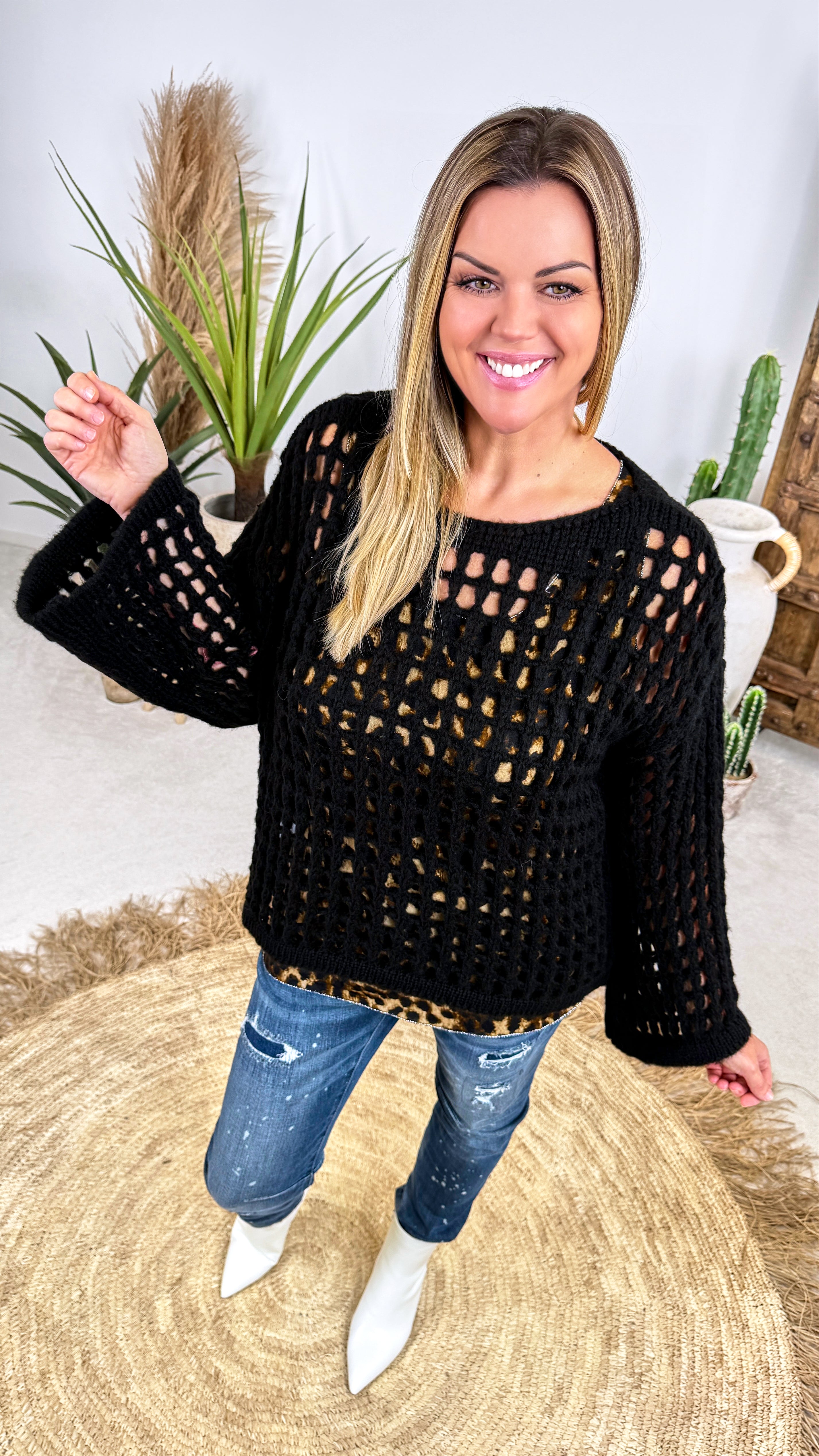 Strickpullover Lacunae *Schwarz*