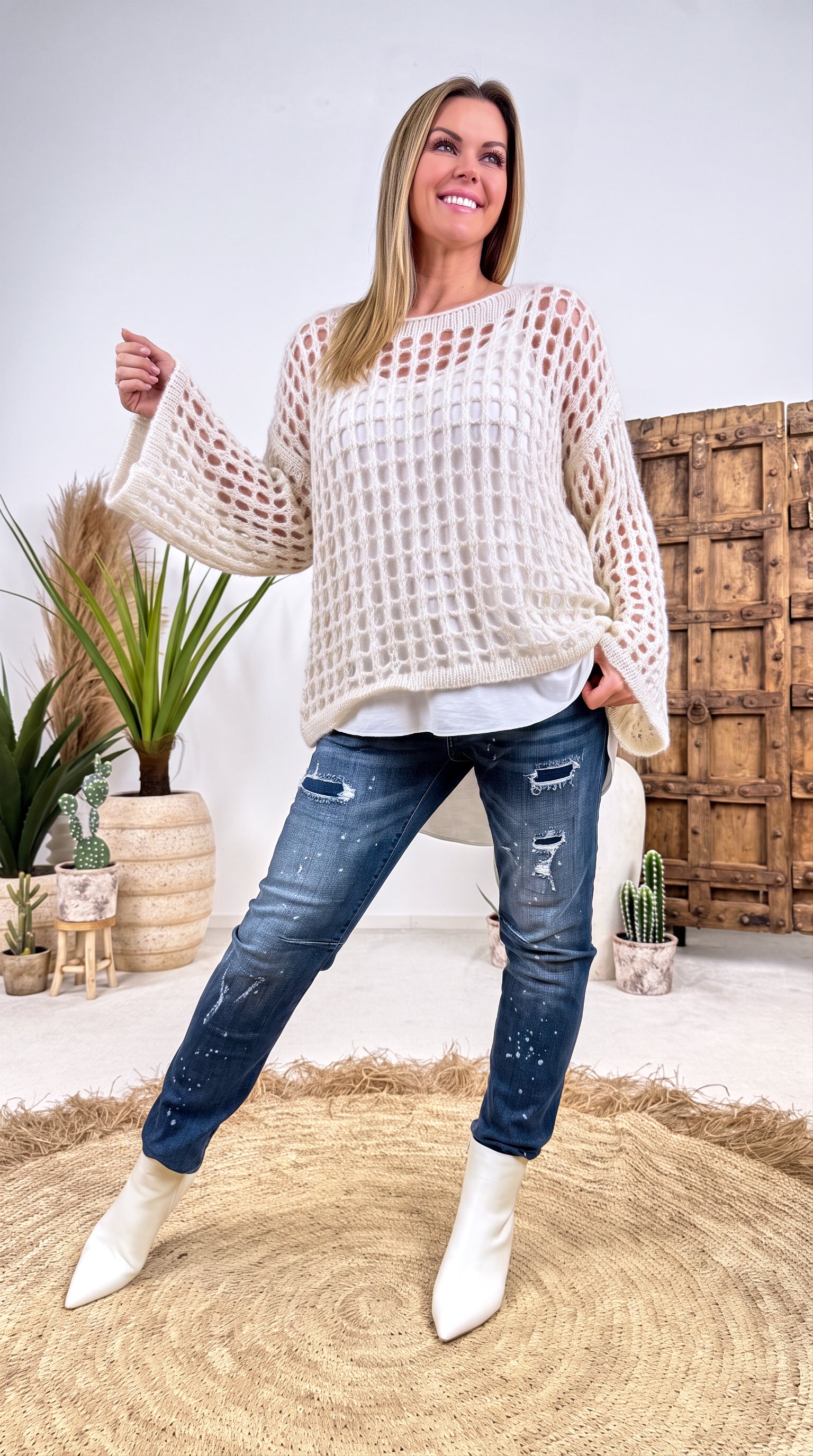 Strickpullover Lacunae *Beige*