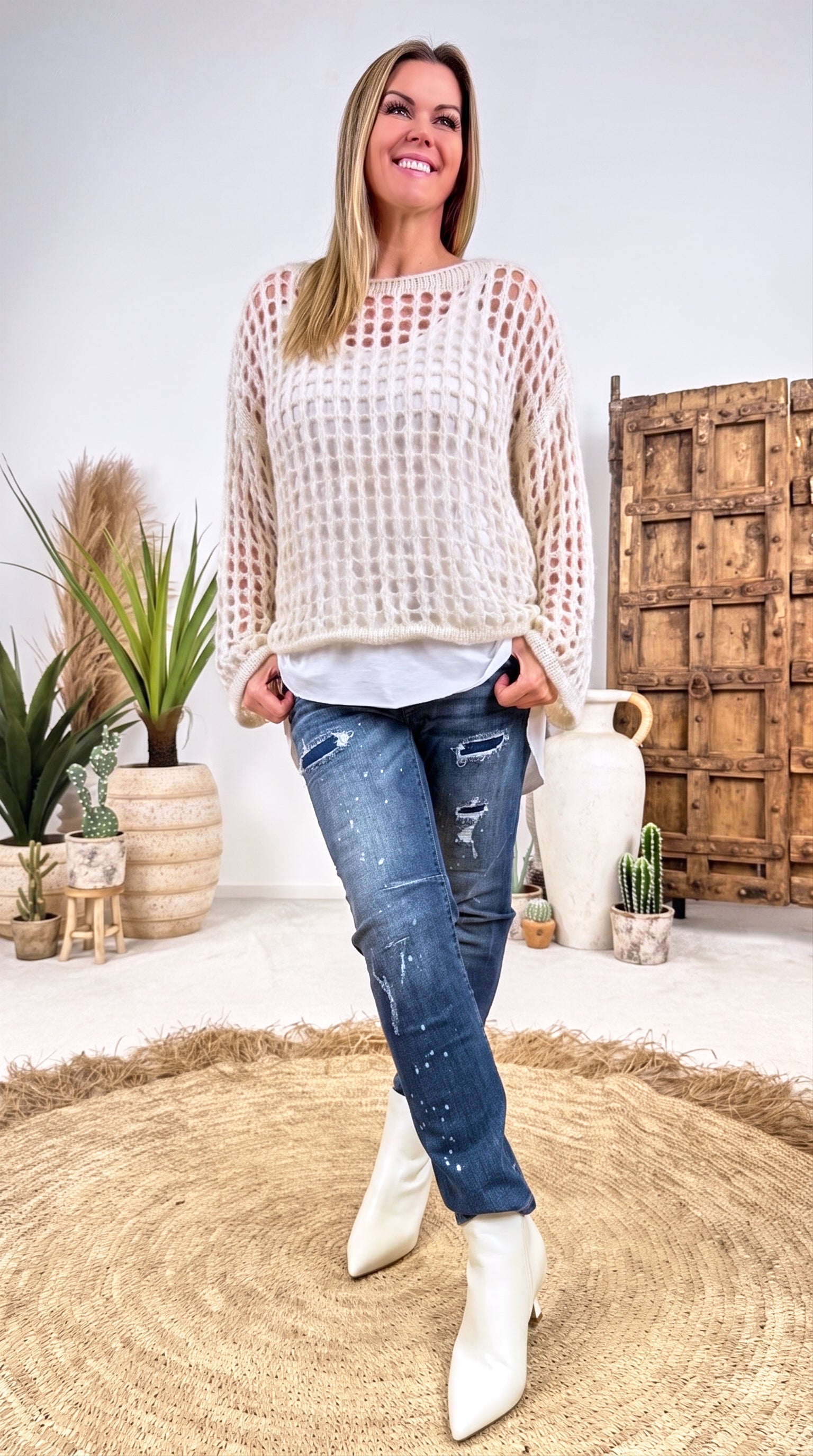 Strickpullover Lacunae *Beige*