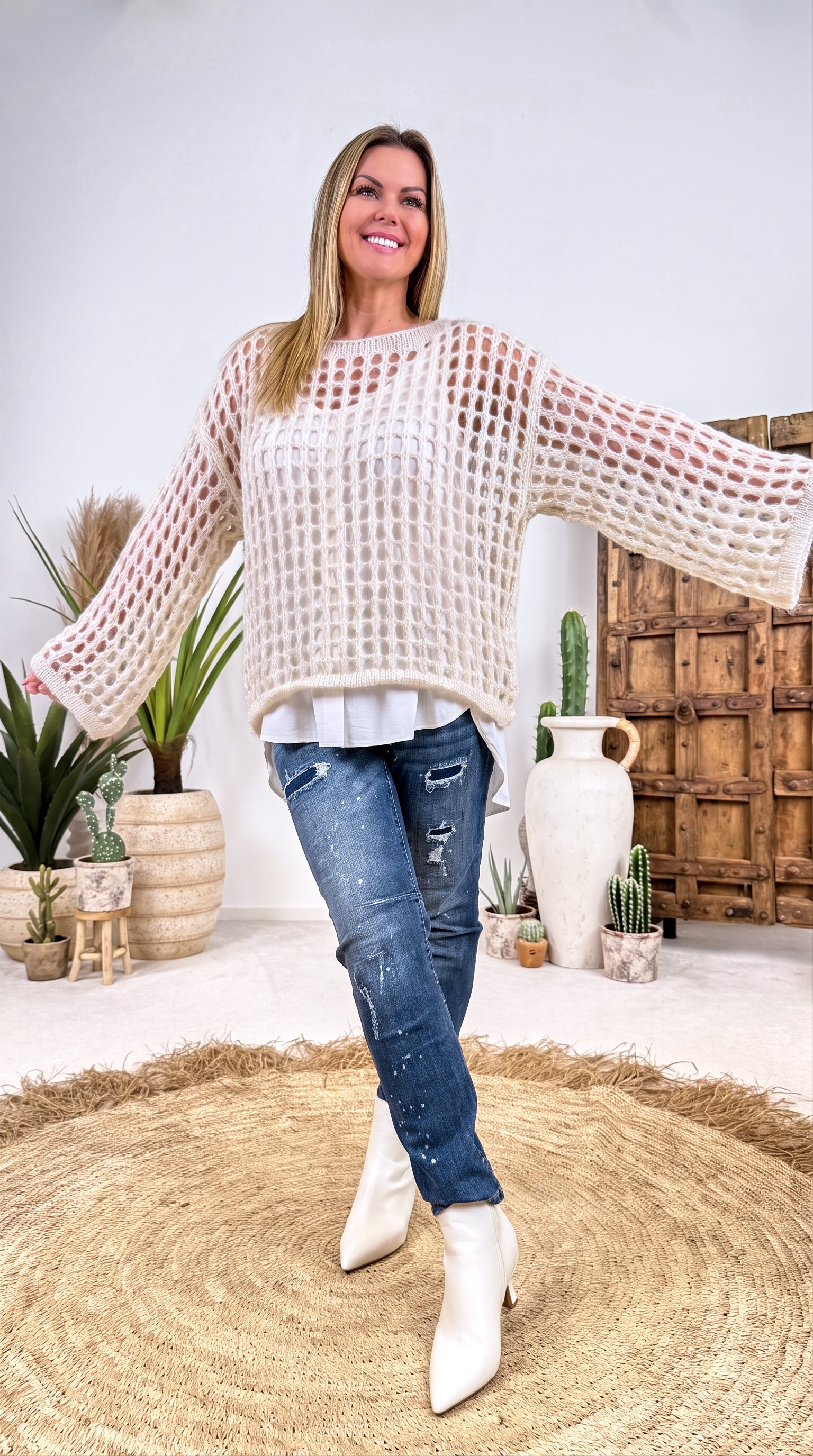 Strickpullover Lacunae *Beige*