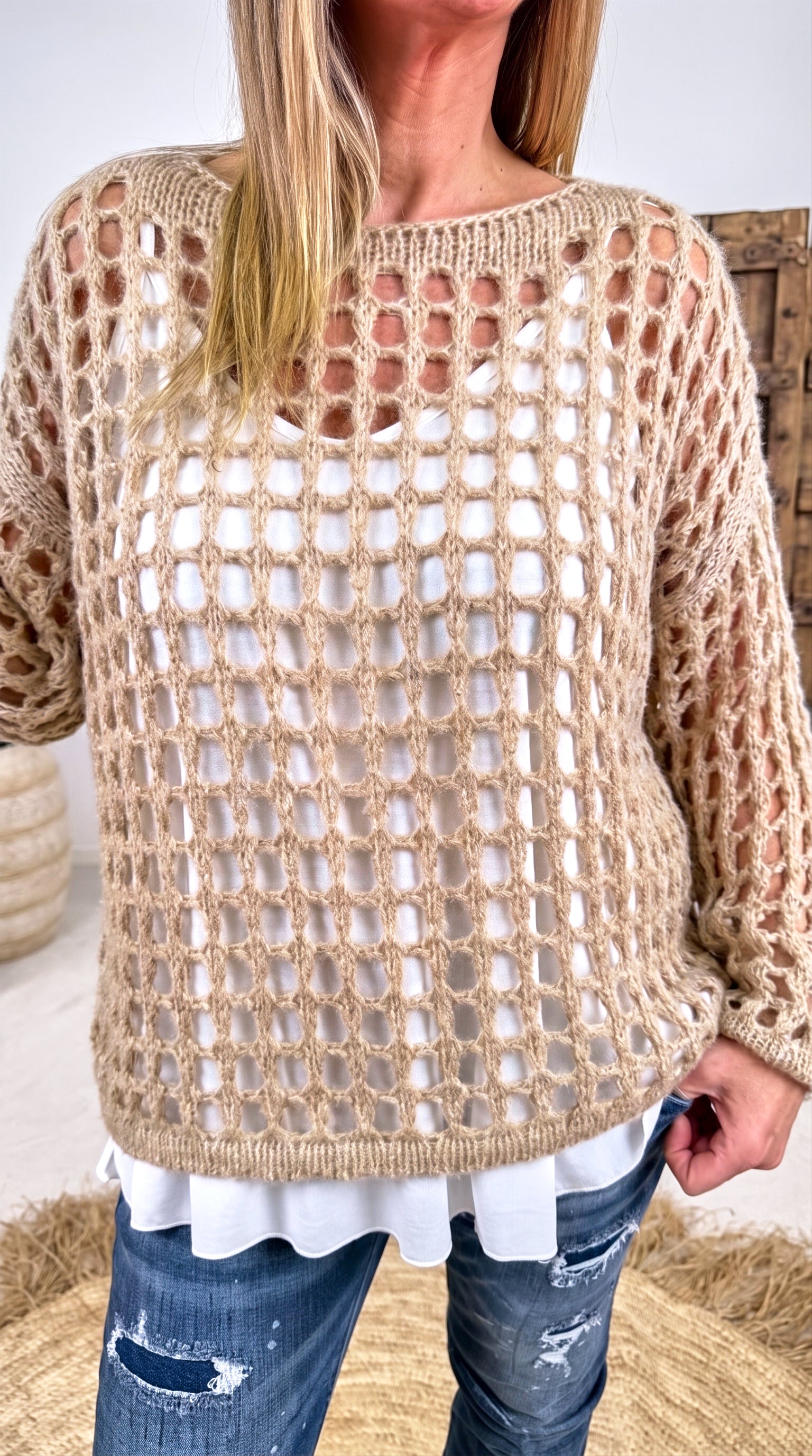 Strickpullover Lacunae *Camel*