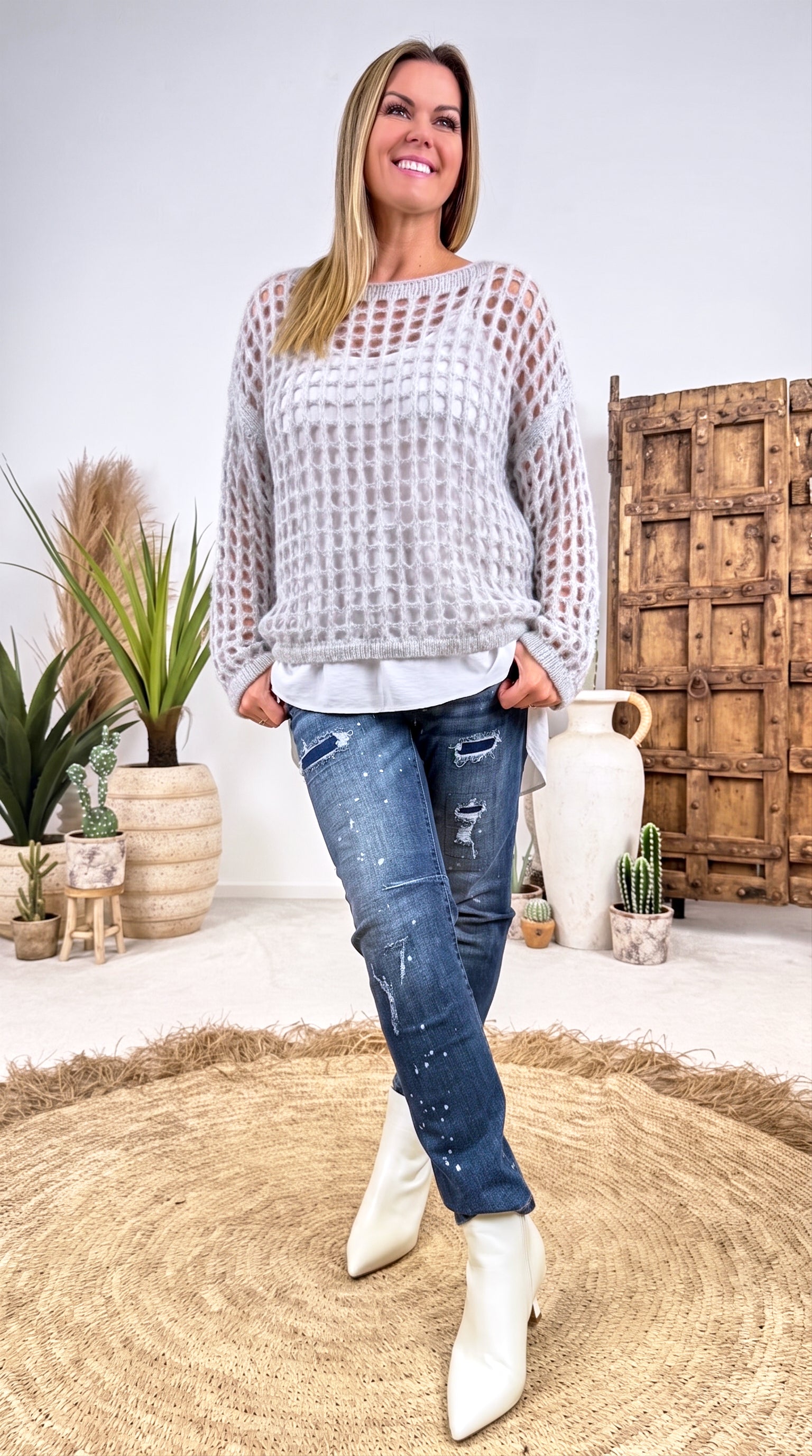 Strickpullover Lacunae *Grau*