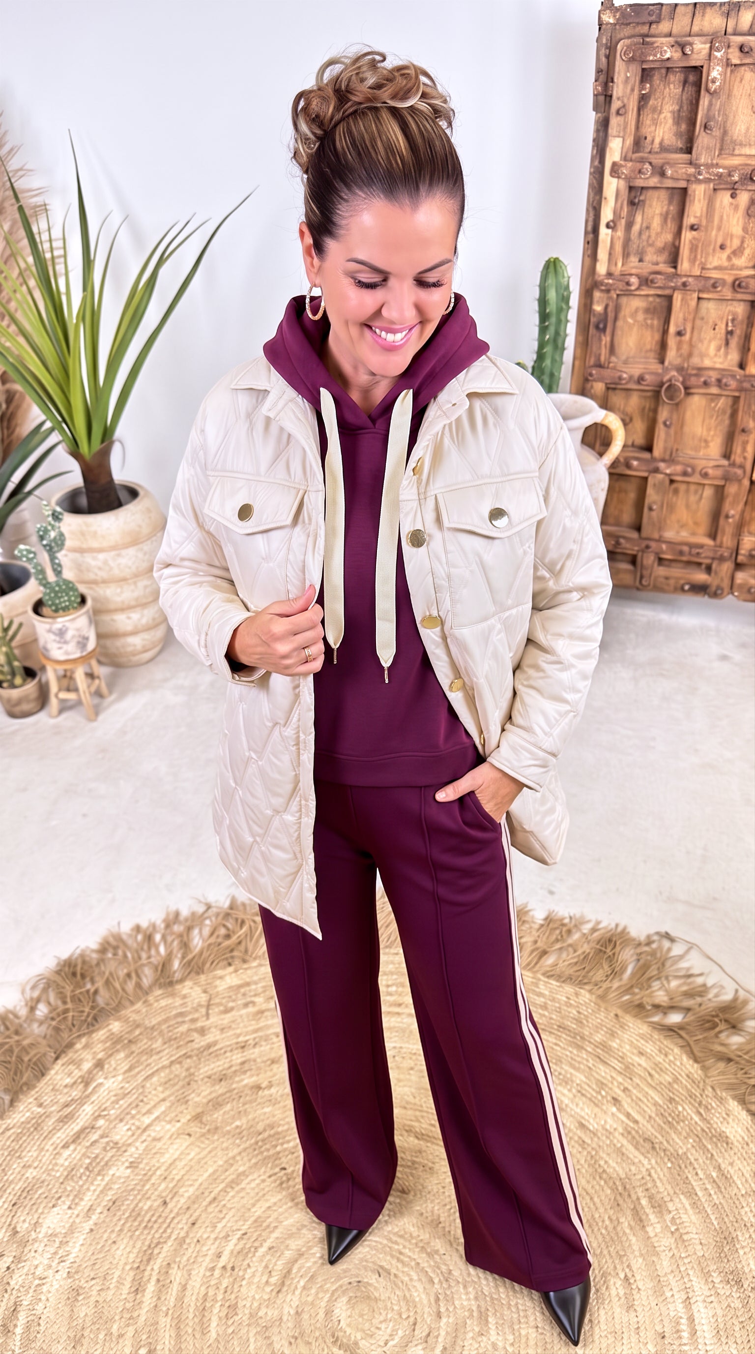 Hoodie Fern Valley *Bordeaux*