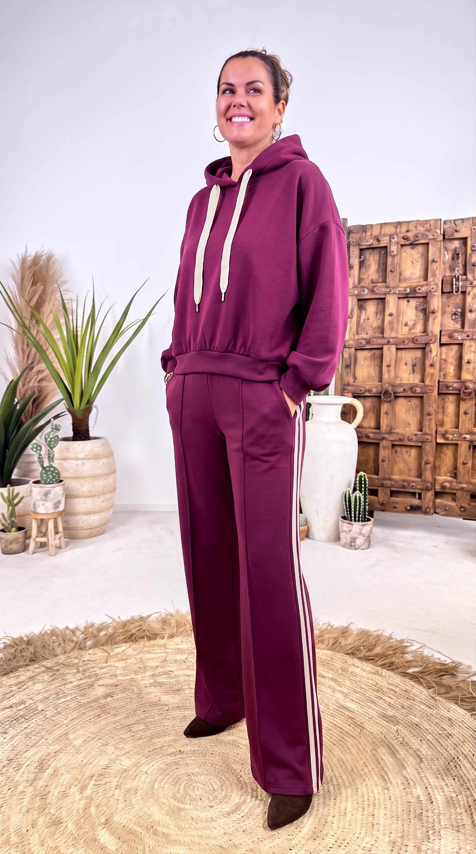 Hoodie Fern Valley *Bordeaux*