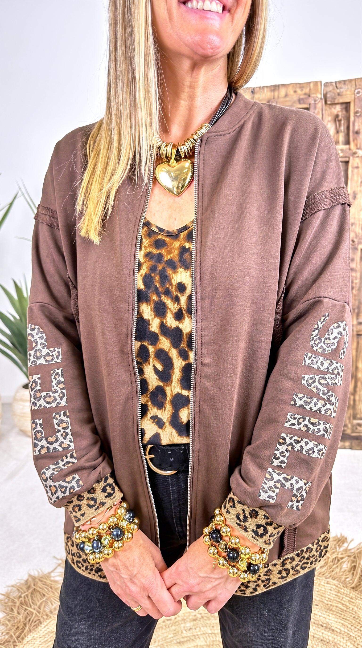 Sweatjacke Copper Trail *Schoko*