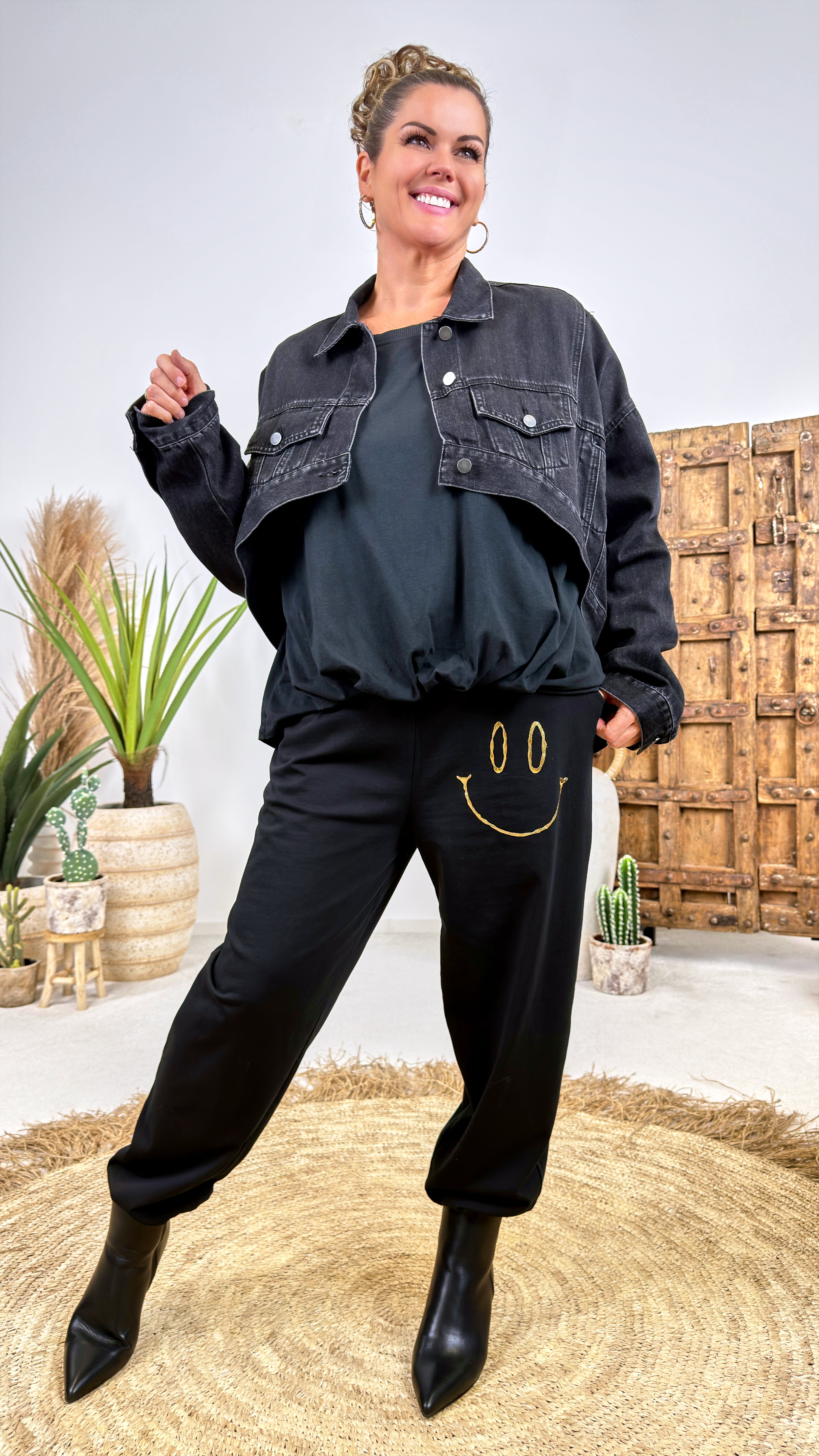 Jeansjacke Anvil *Schwarz*