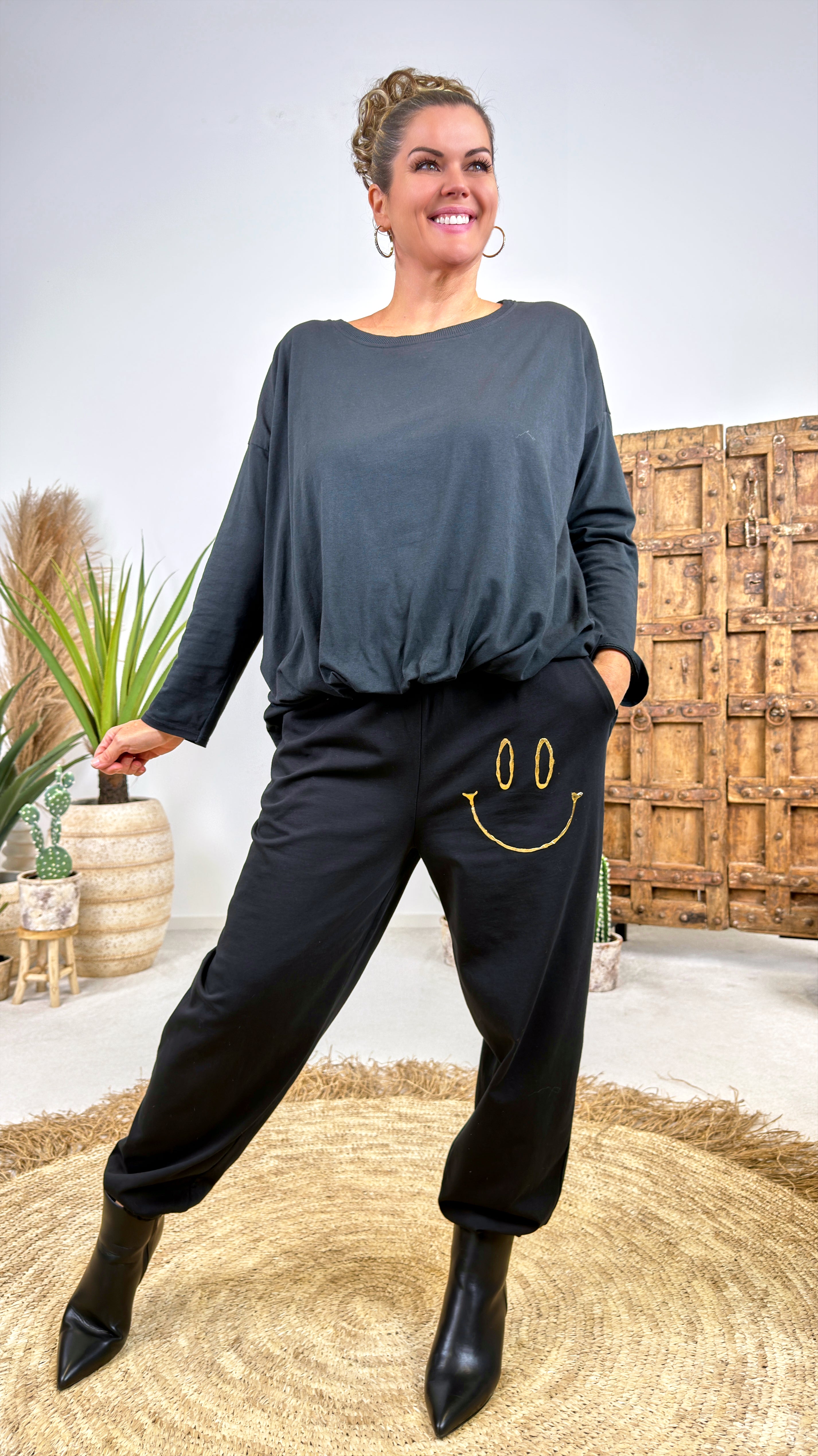 Langarmshirt Loftwind *Schwarz*