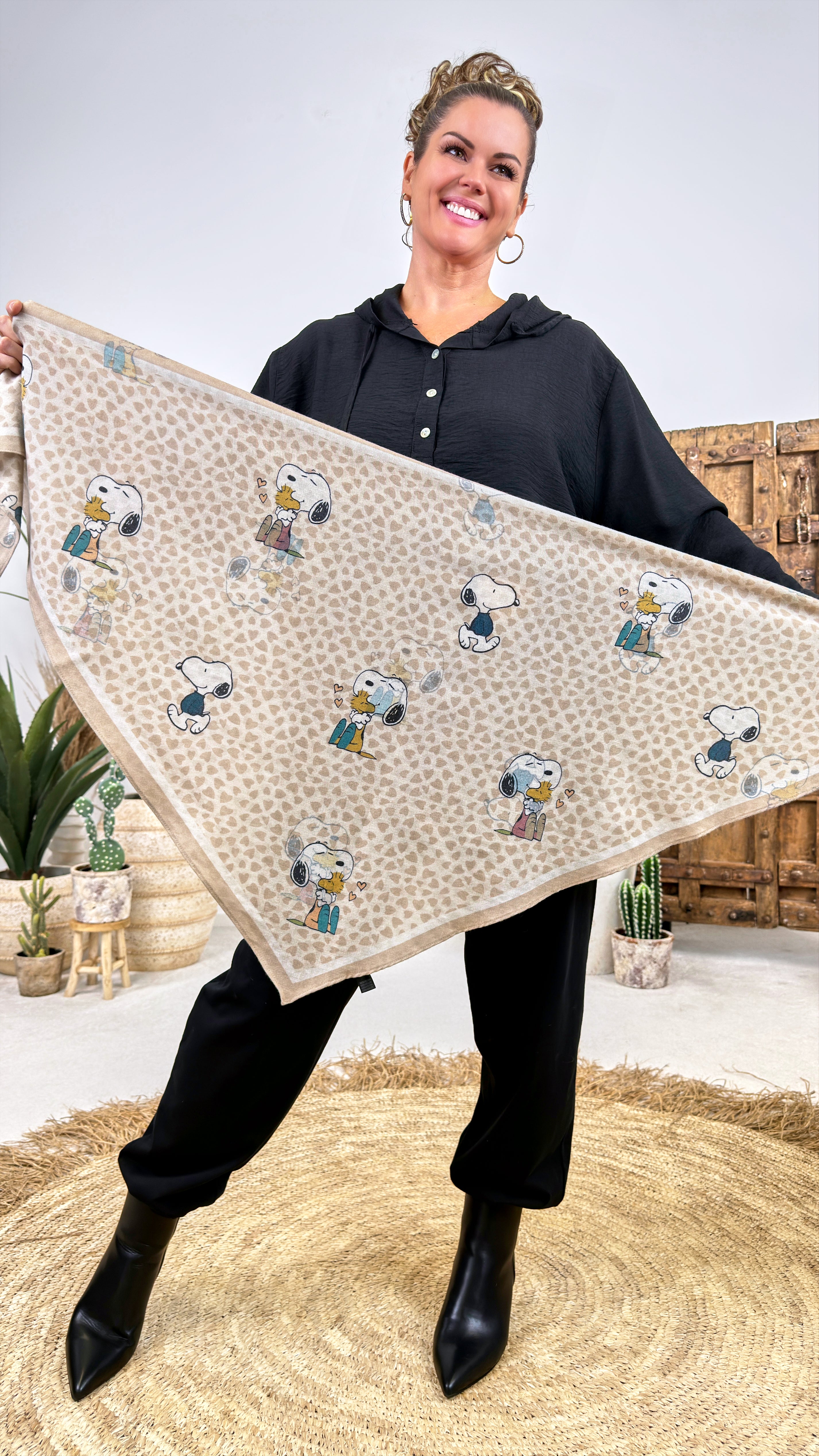 Dreiecktücher Woodland Friends *Beige*