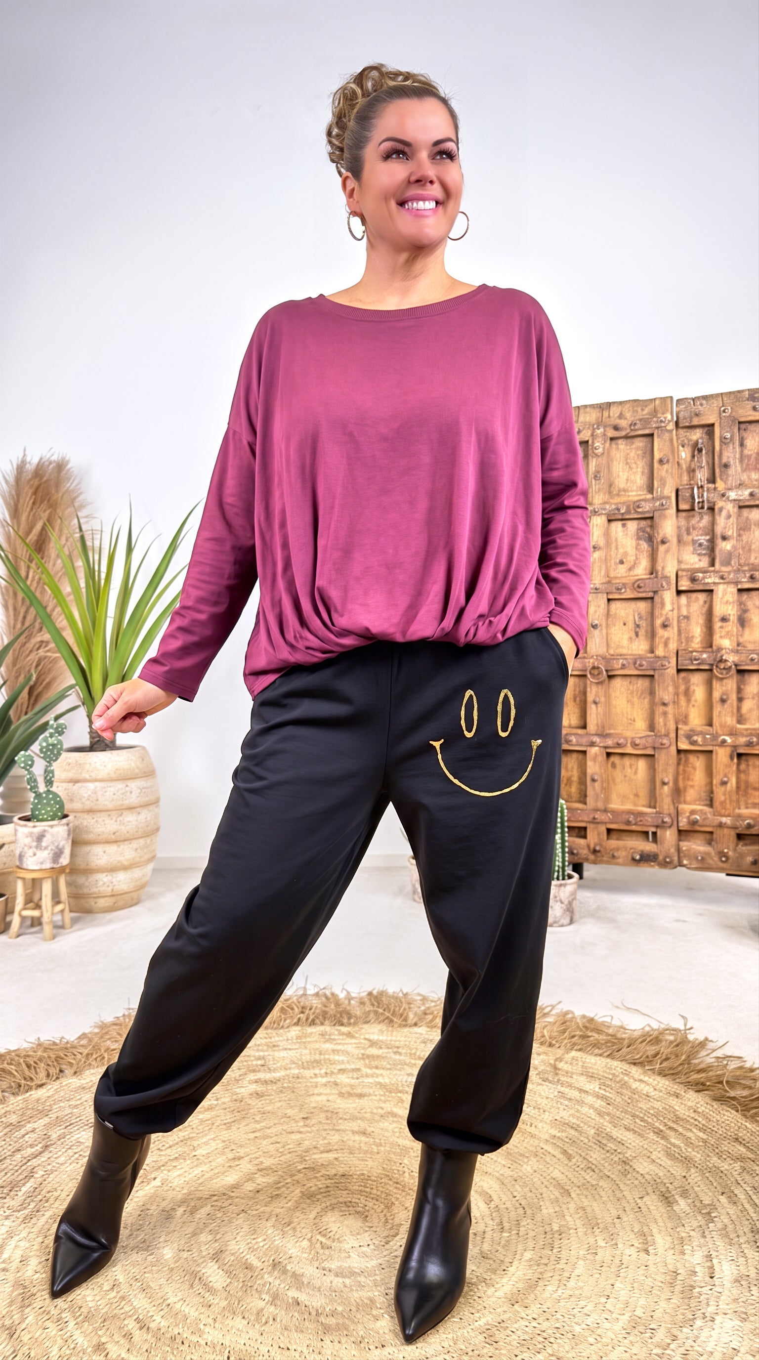 Langarmshirt Loftwind *Bordeaux*