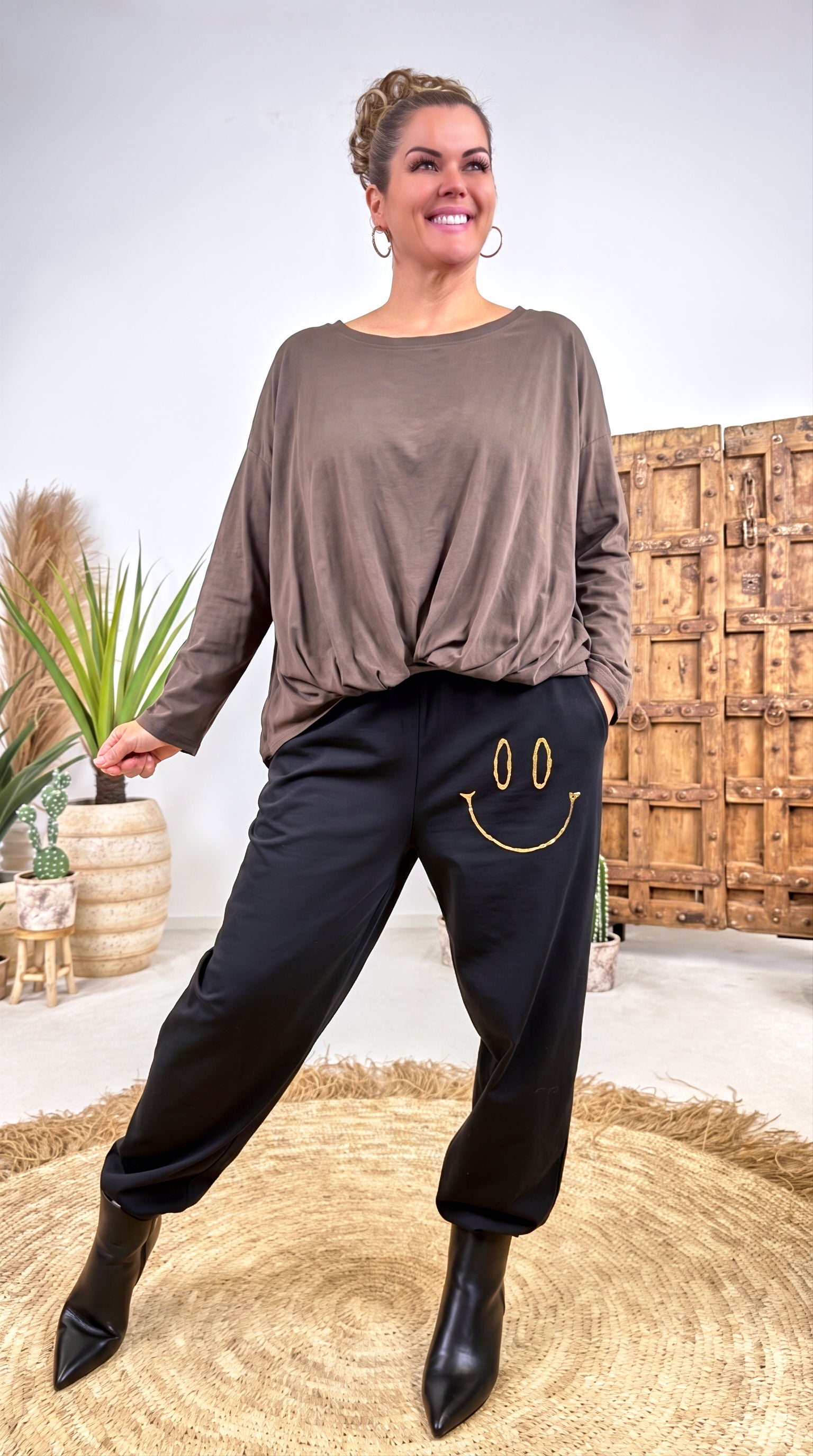 Langarmshirt Loftwind *Schoko*