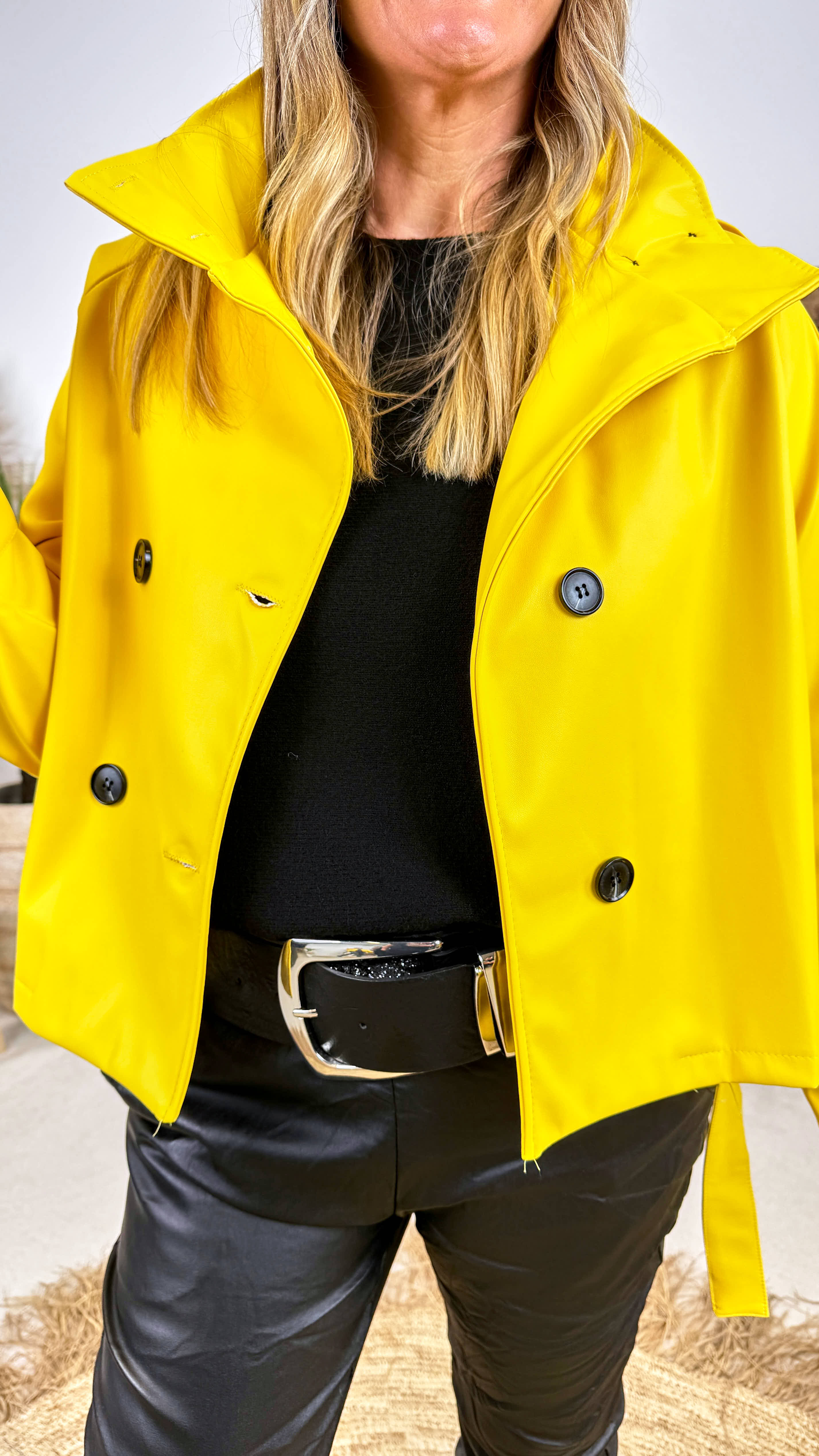 Kurzer Trenchcoat Archipel *Gelb*