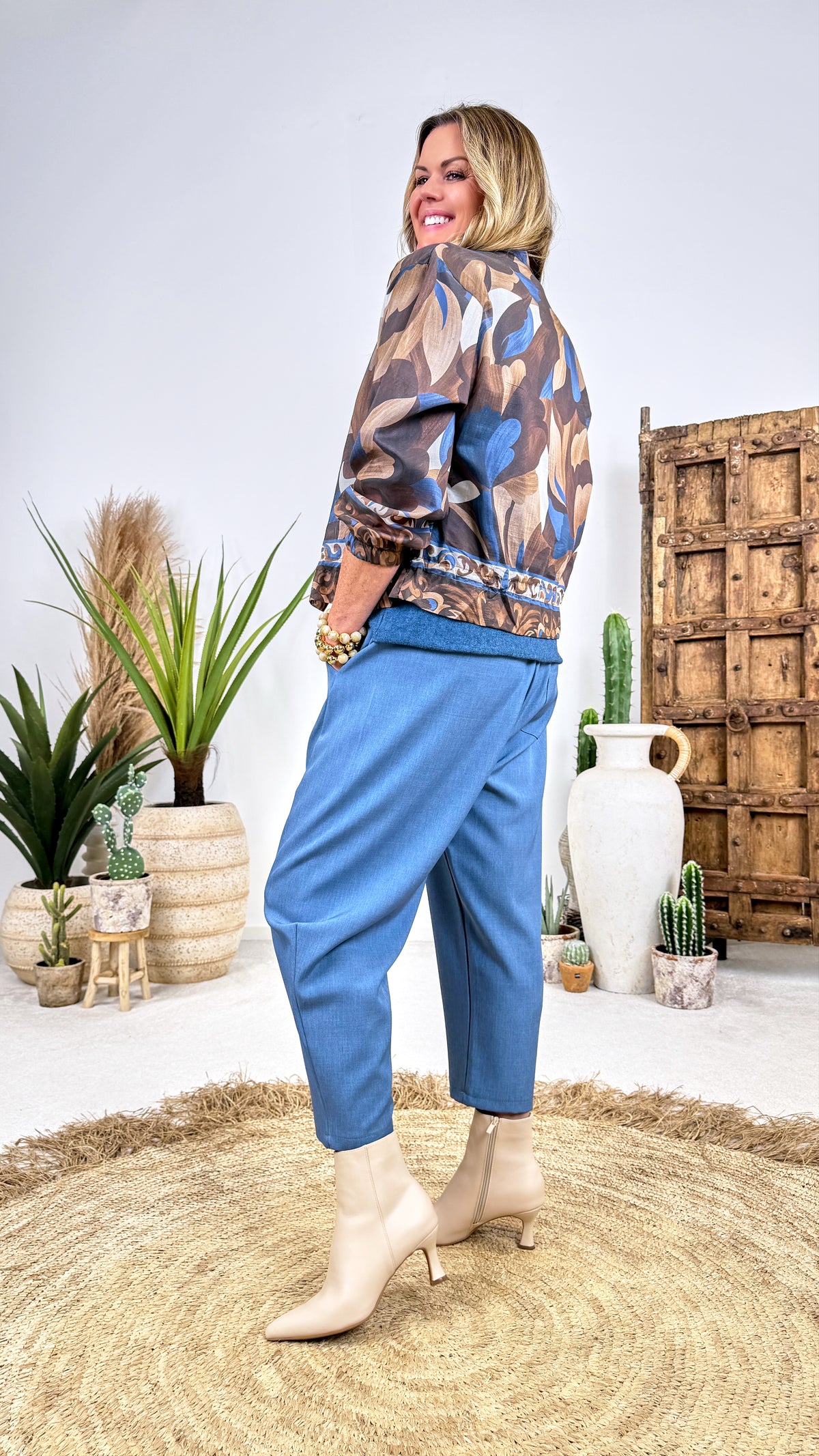 Leichte Jacke Florindo *Schoko/Blau*