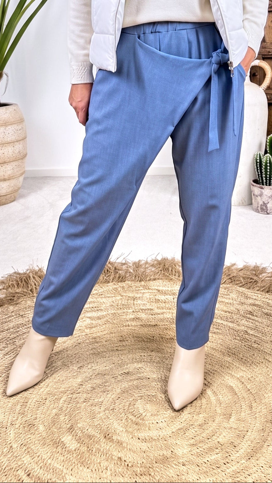 Hose Cascade Tie *Jeansblau*