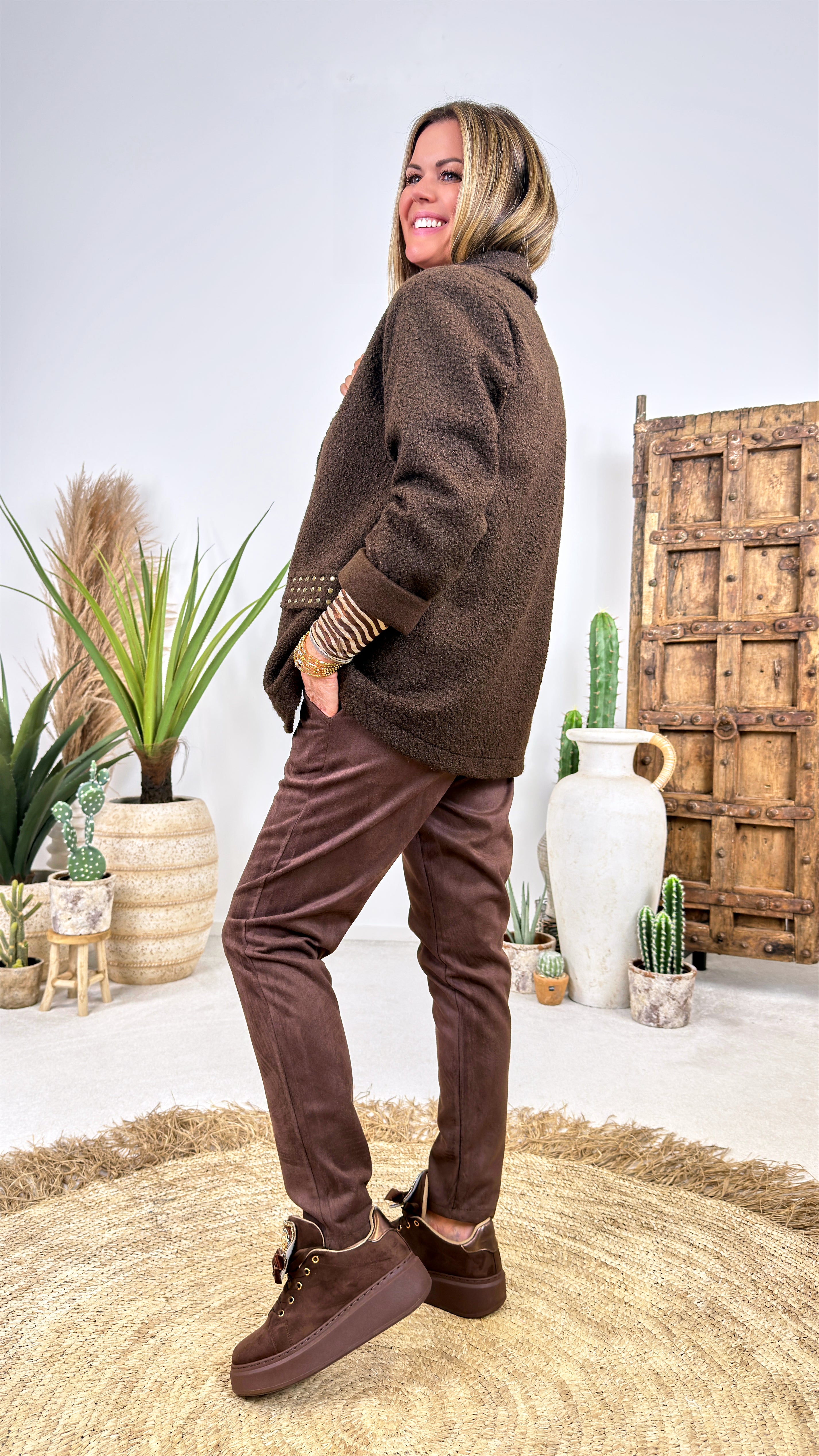 Jogpants Velour Drift  *Schoko*