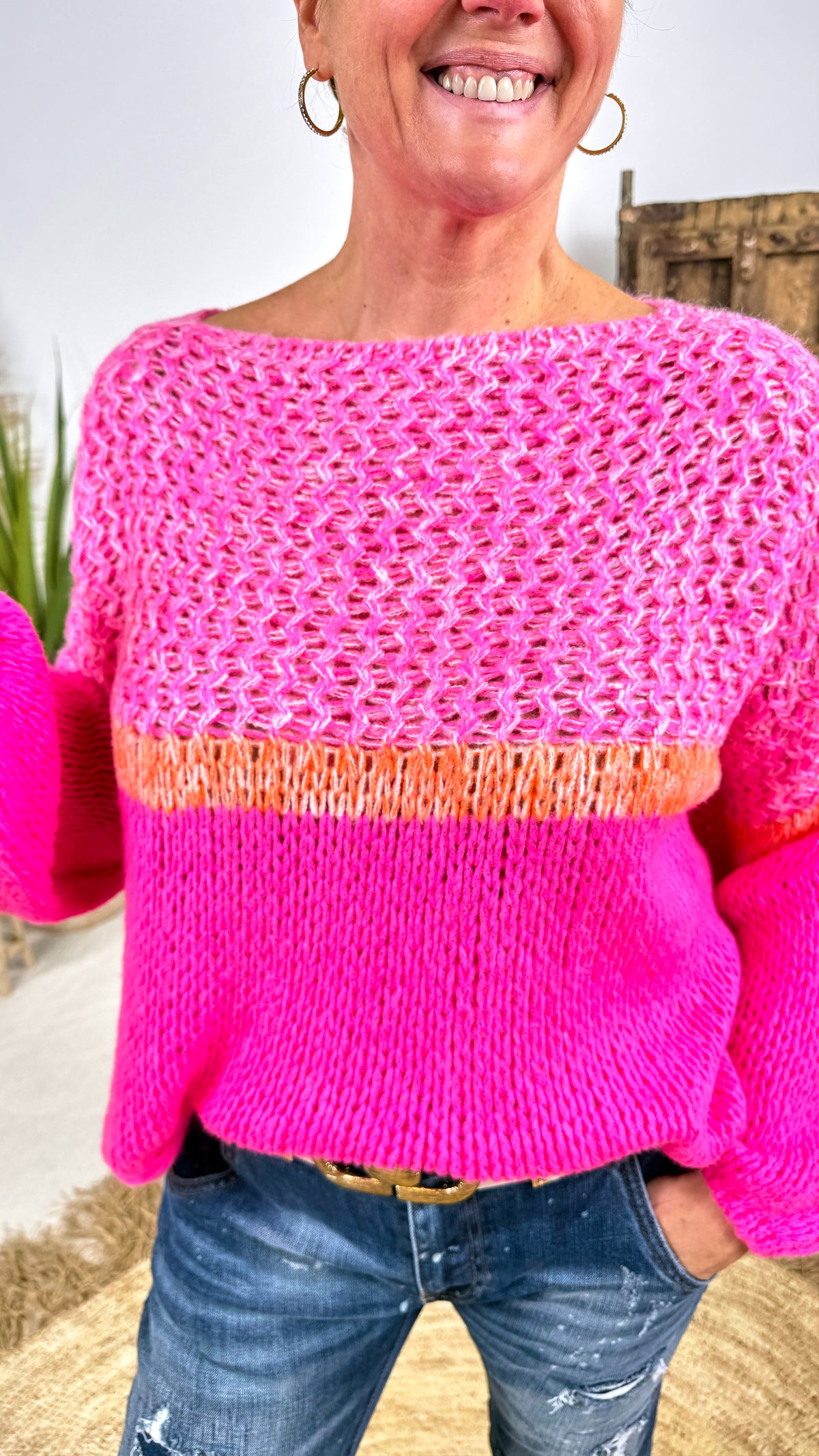Strickpullover Mellow Haze *Pink*