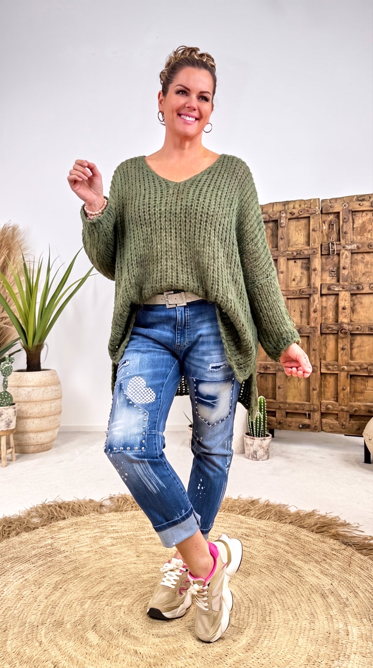 Strickpullover Autumn Magic *Khaki*