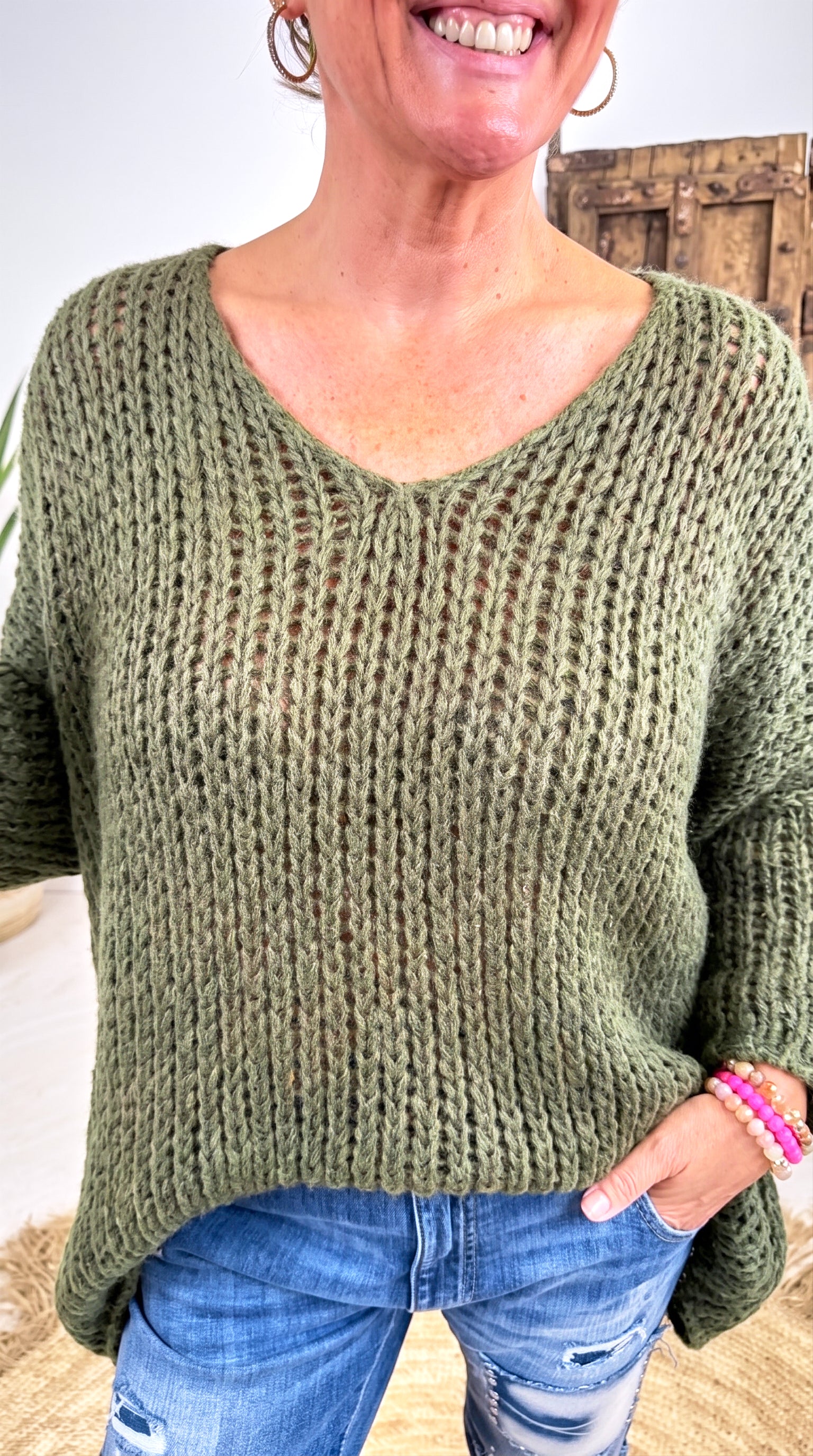 Strickpullover Autumn Magic *Khaki*