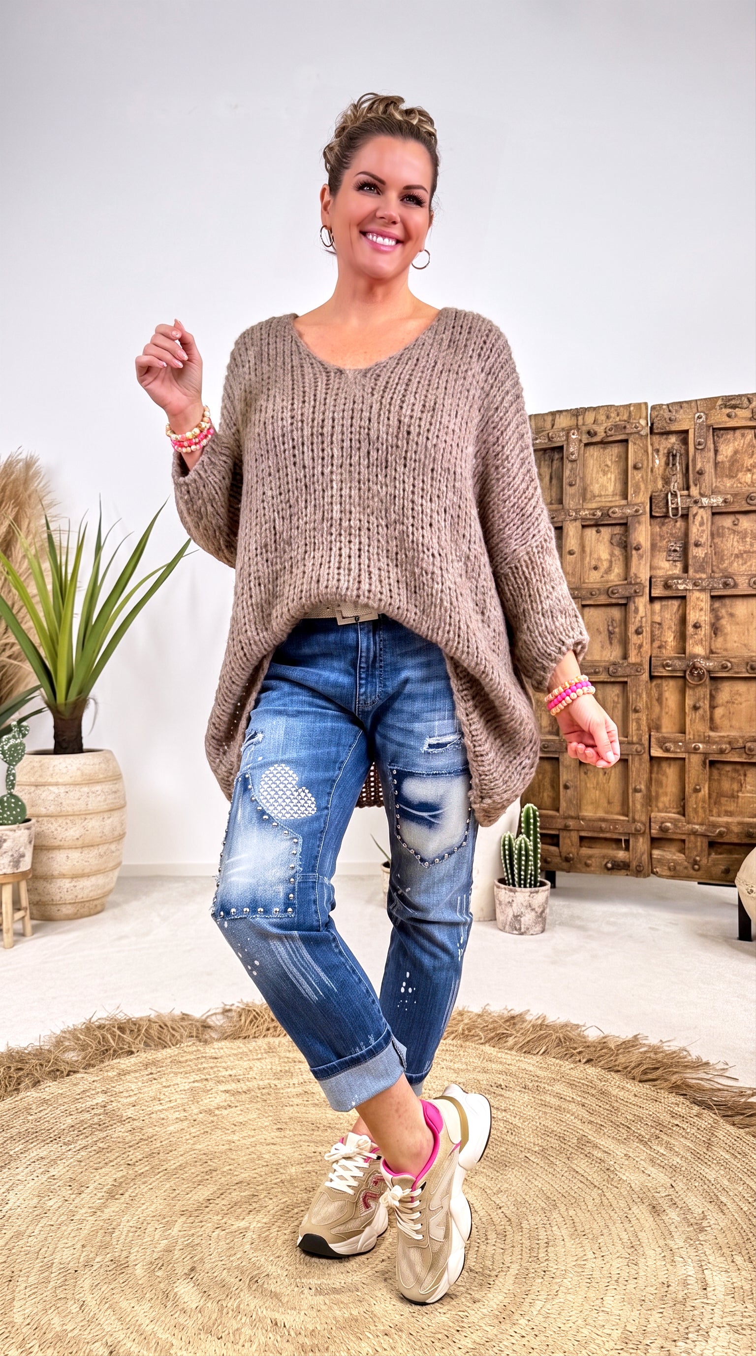 Strickpullover Autumn Magic *Taupe*