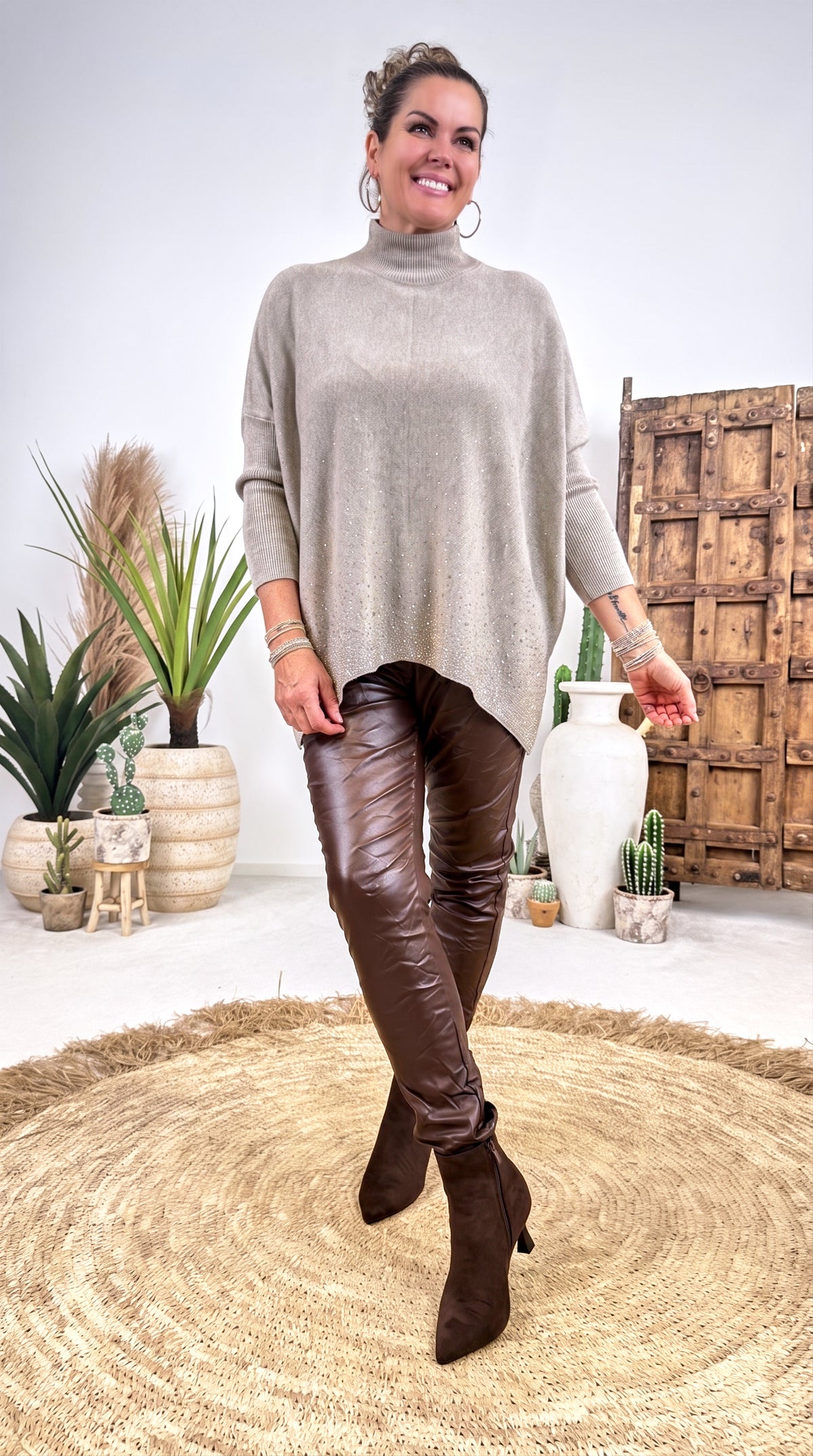 Strickpullover Starfall *Taupe*