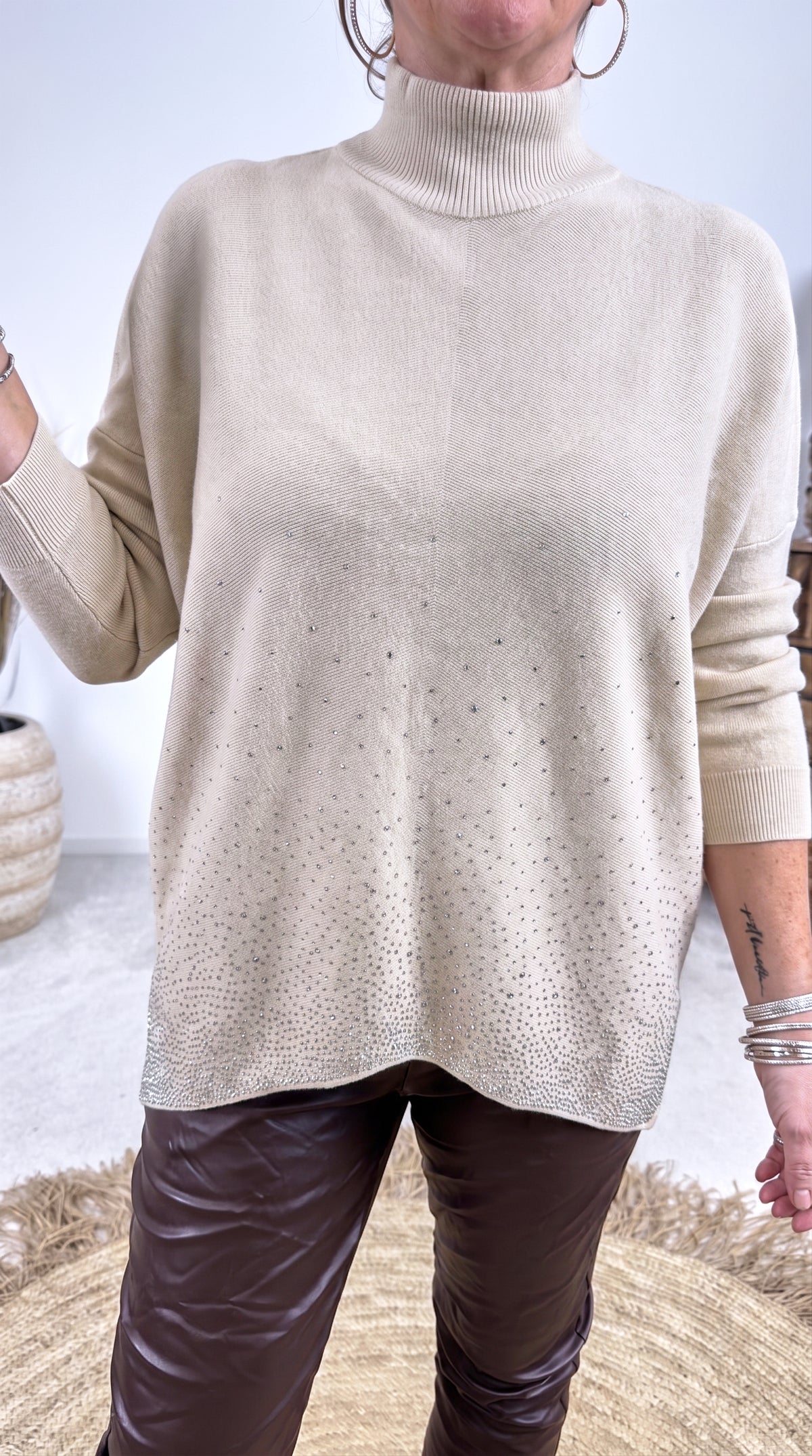 Strickpullover Starfall *Taupe*