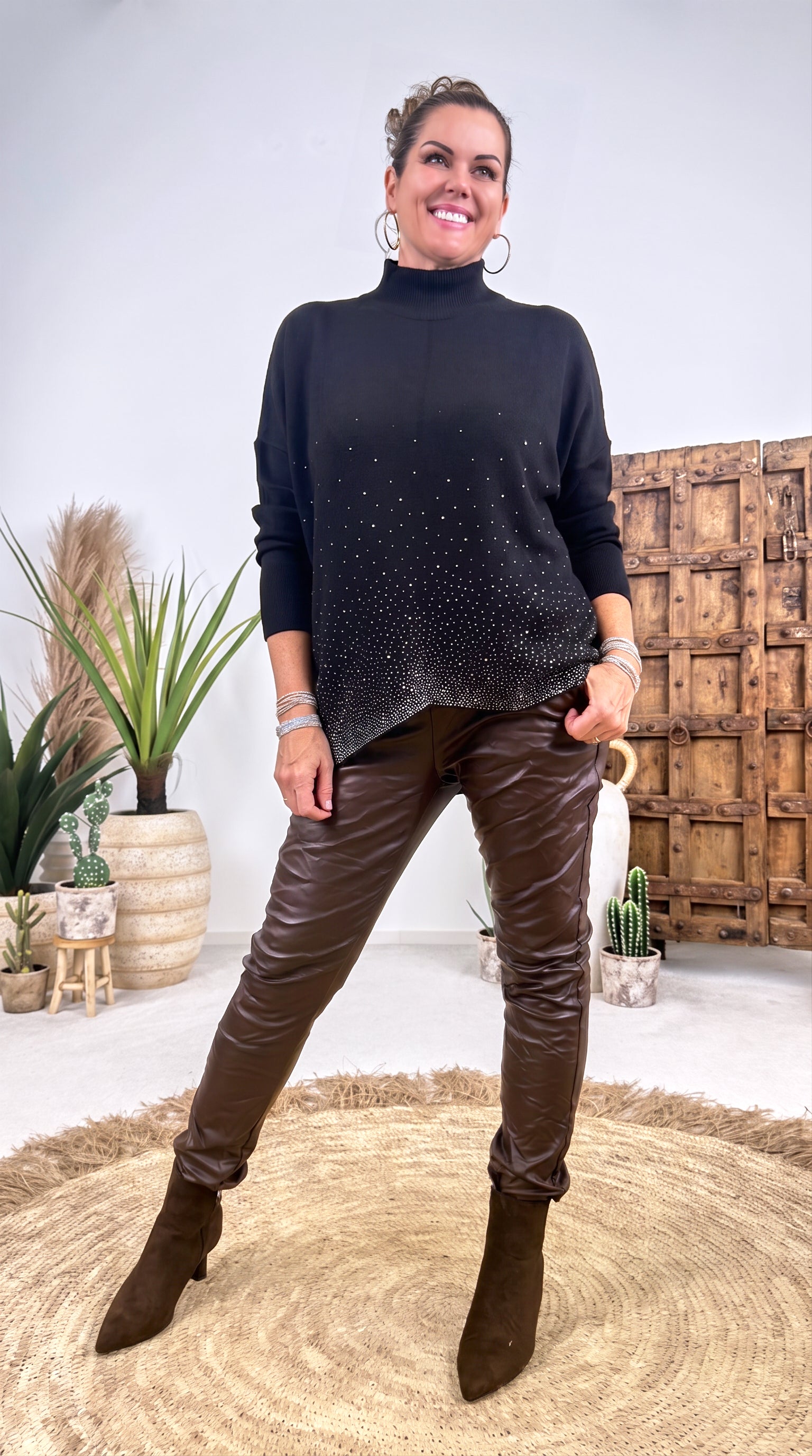 Strickpullover Starfall *Schwarz*