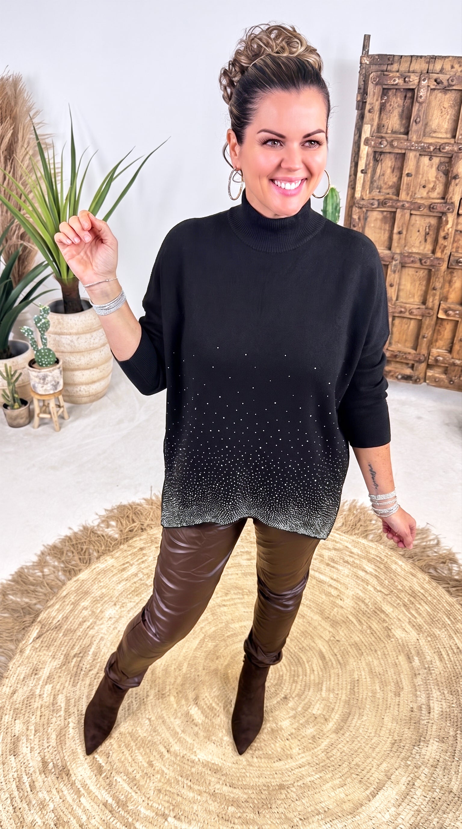 Strickpullover Starfall *Schwarz*