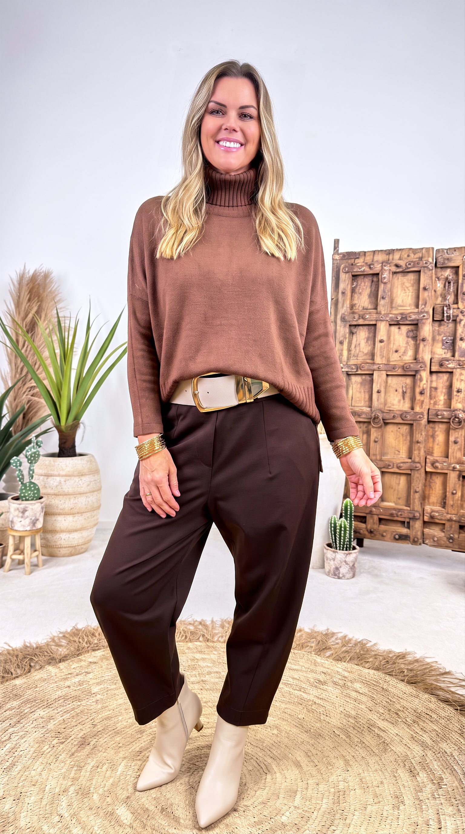 Rollkragenpullover Frostholm *Schoko*