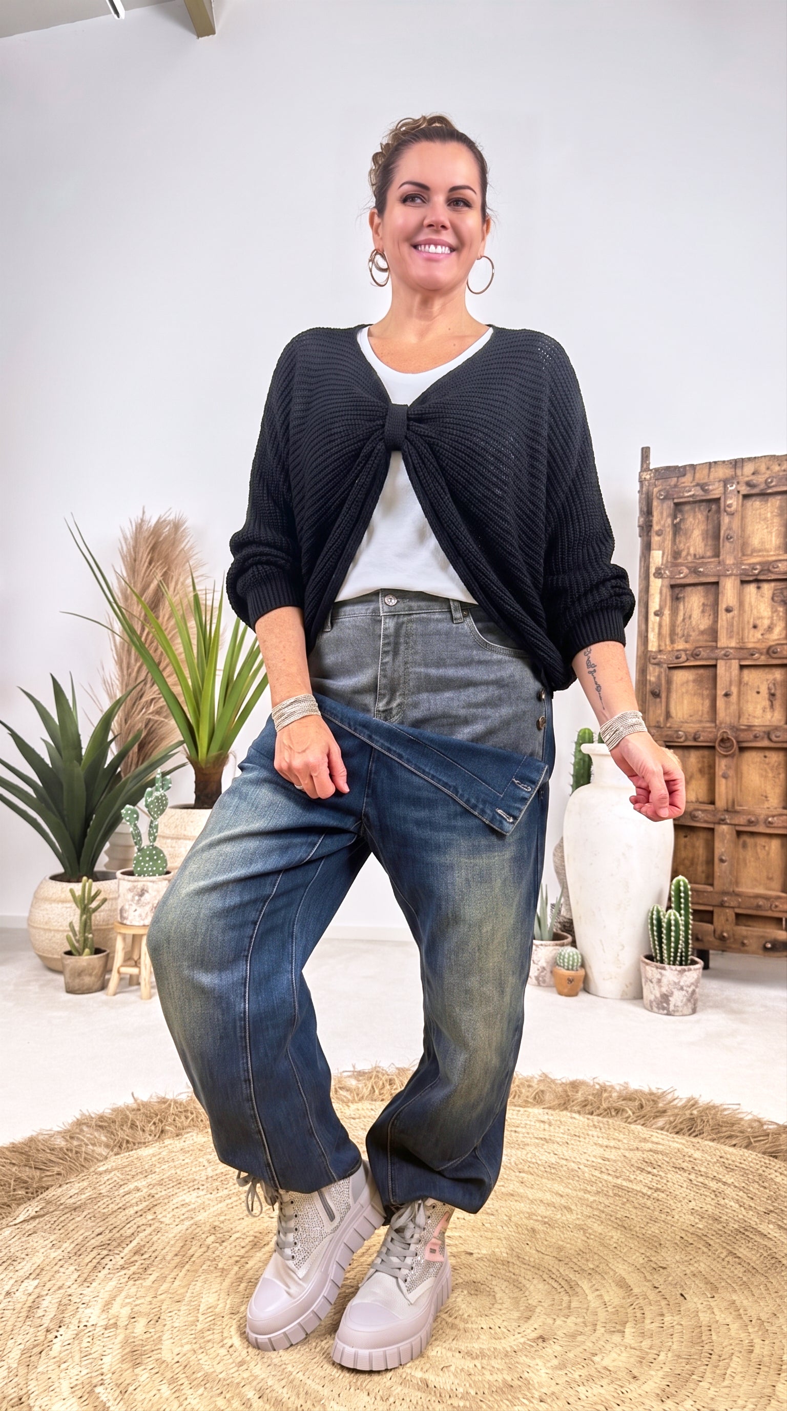 Strickshirt Autumn Layer *Schwarz*