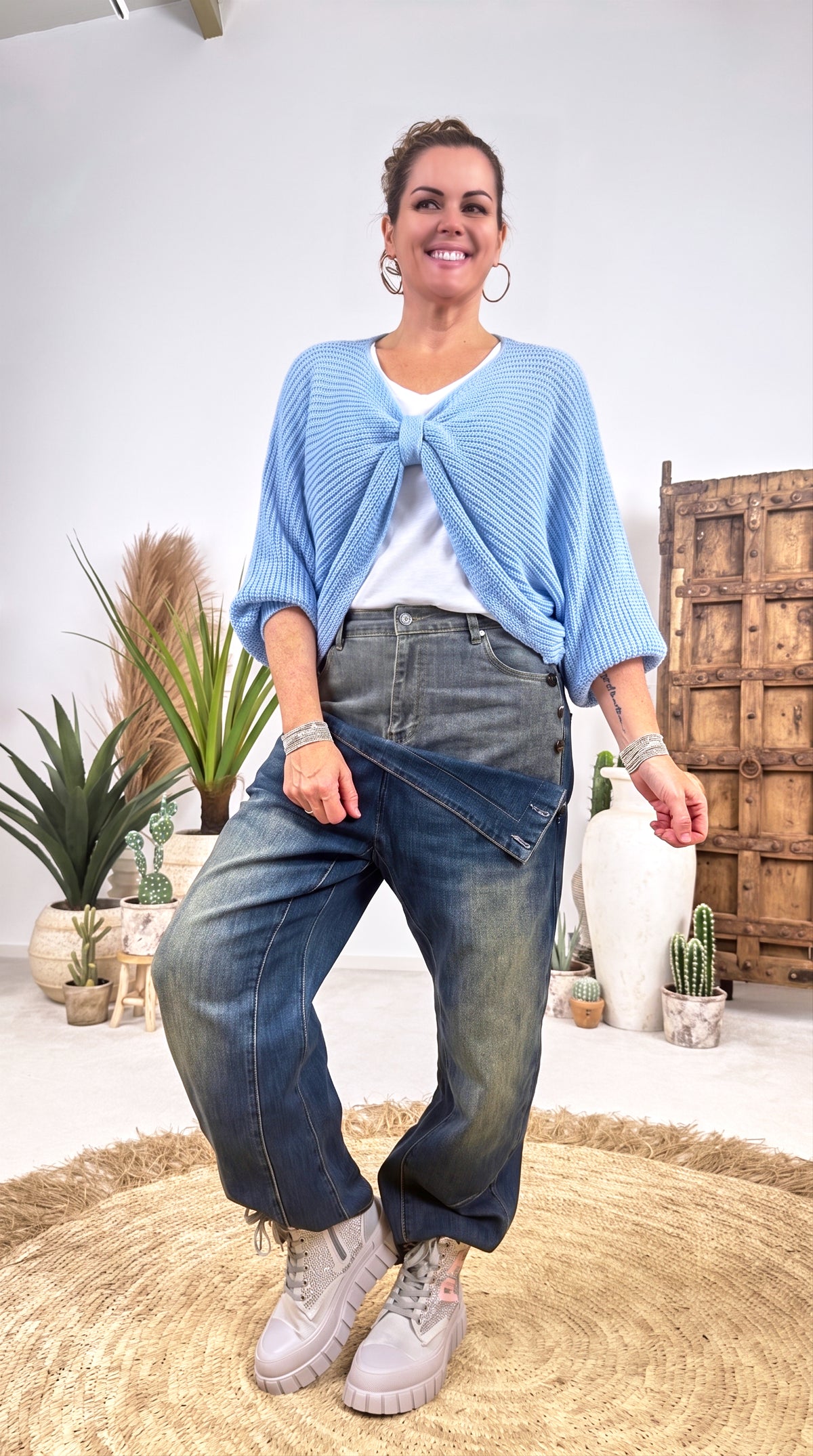 Strickshirt Autumn Layer *Hellblau*