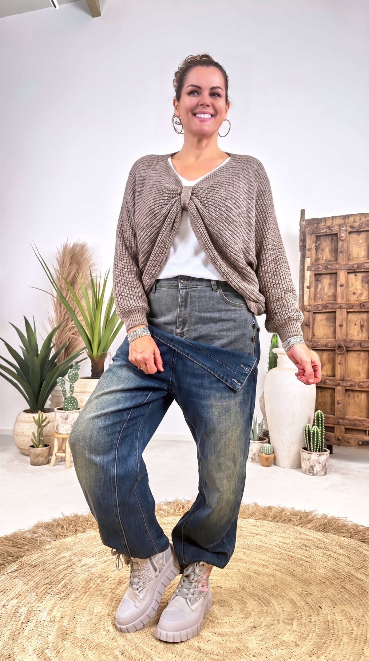 Strickshirt Autumn Layer *Taupe*