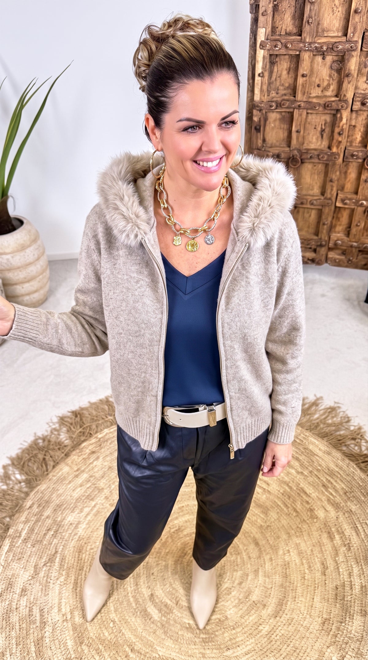 Strickjacke Frostmoor *Taupe*
