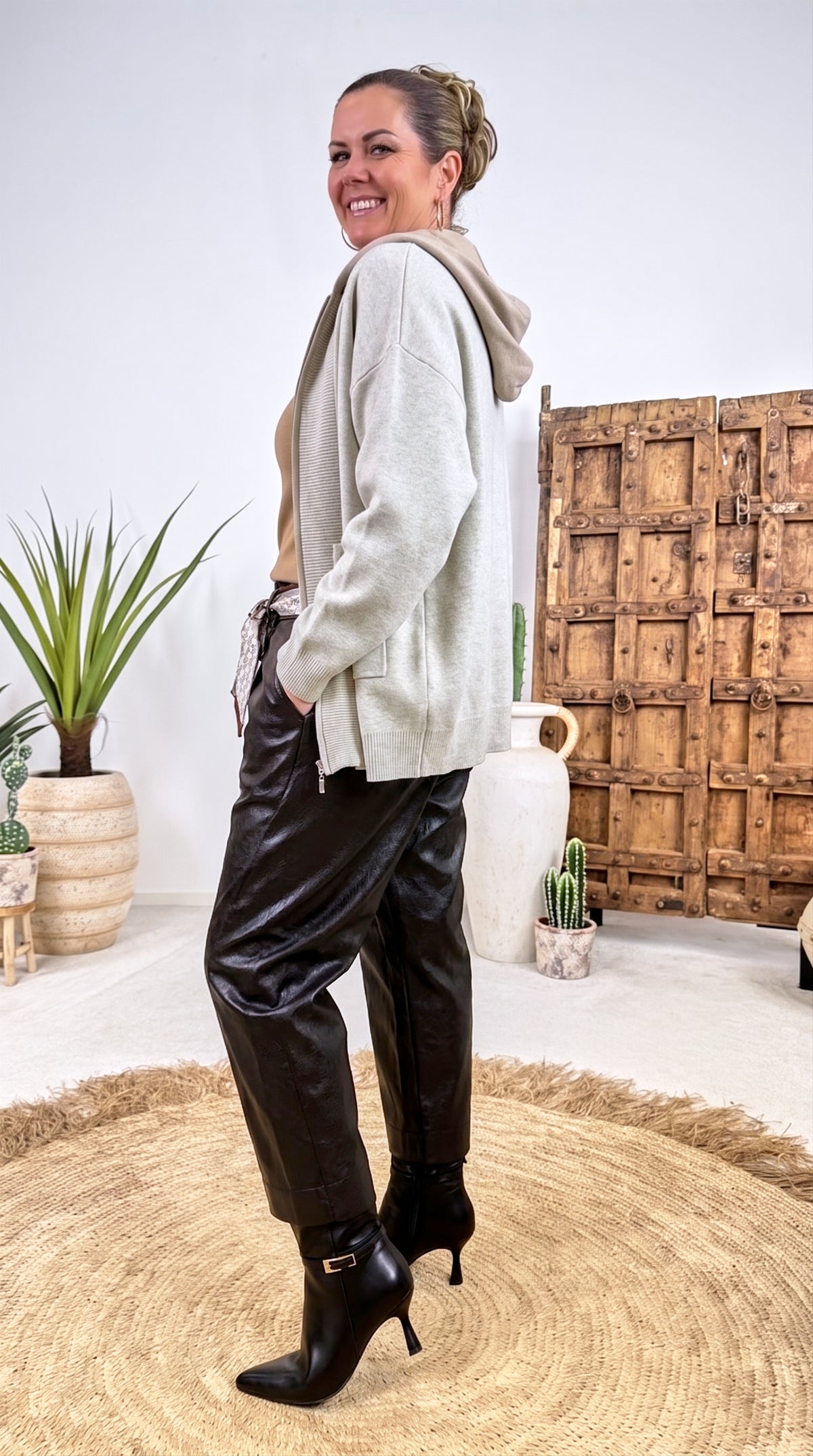 Stickjacke Avena *Beige*