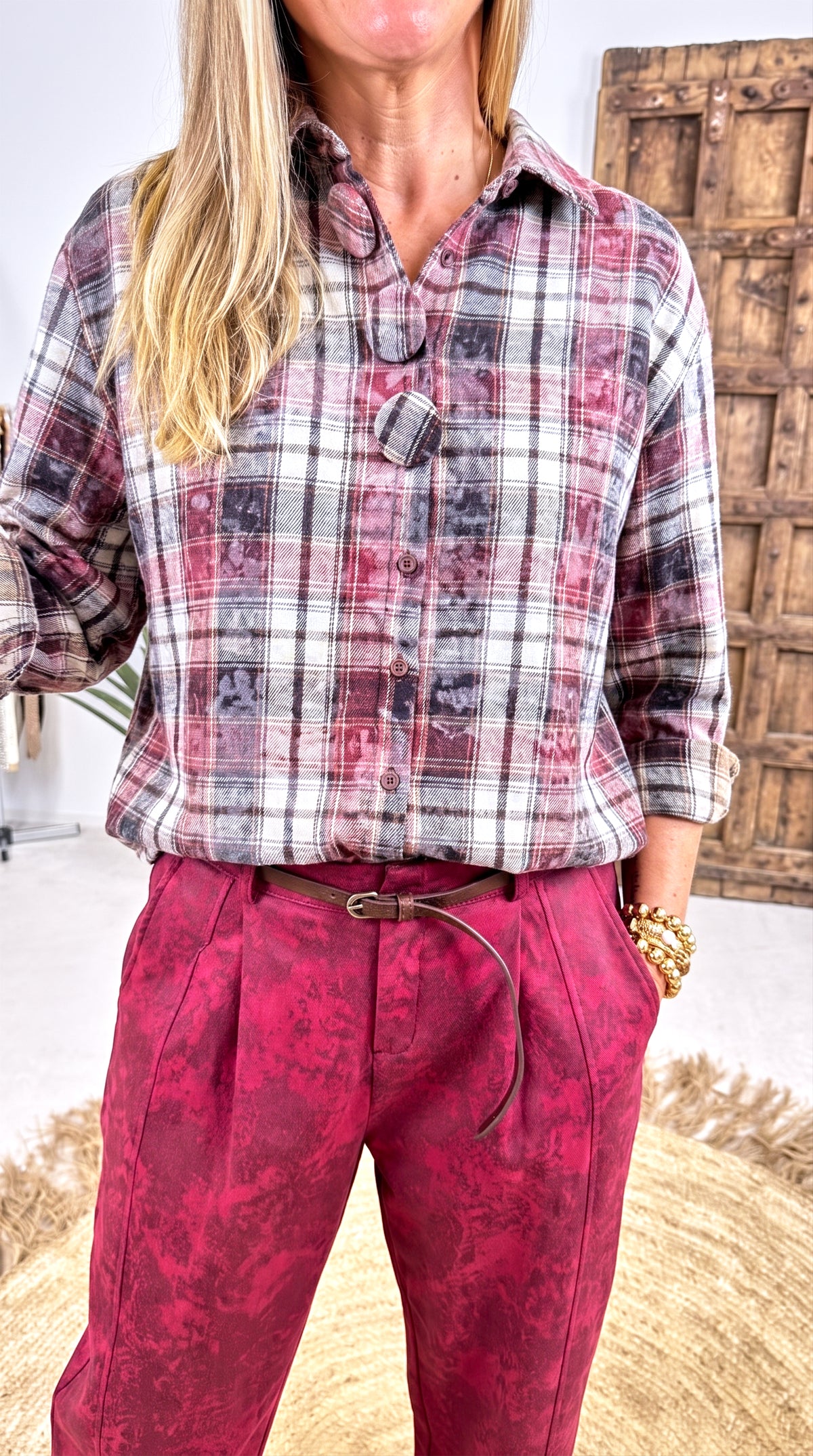 Bluse Lyrina *Bordeaux* - Power of Princess