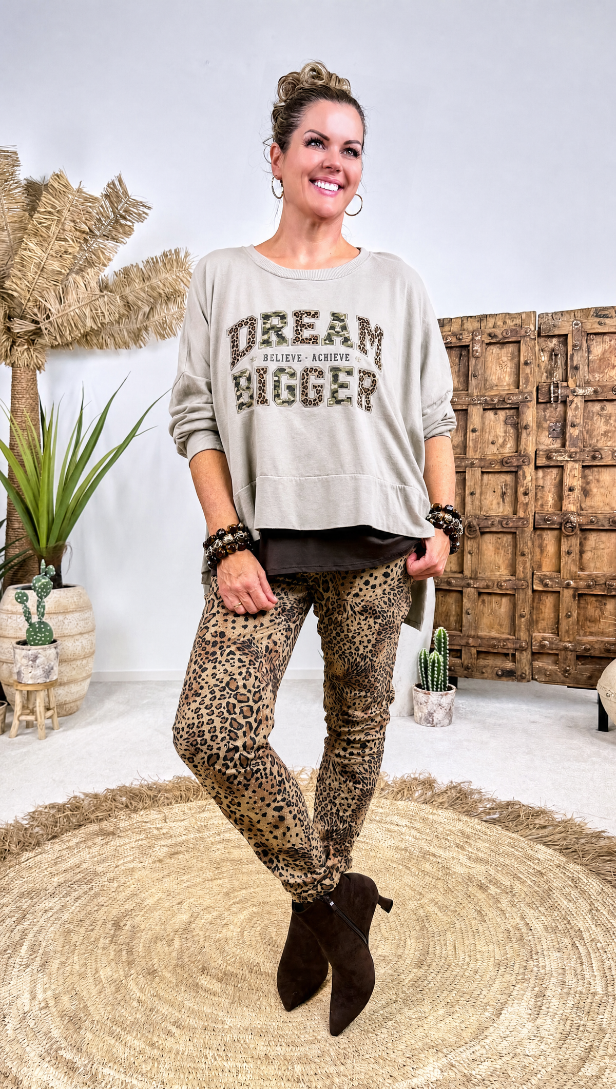 Sweatshirt Dream Bigger *Beige*