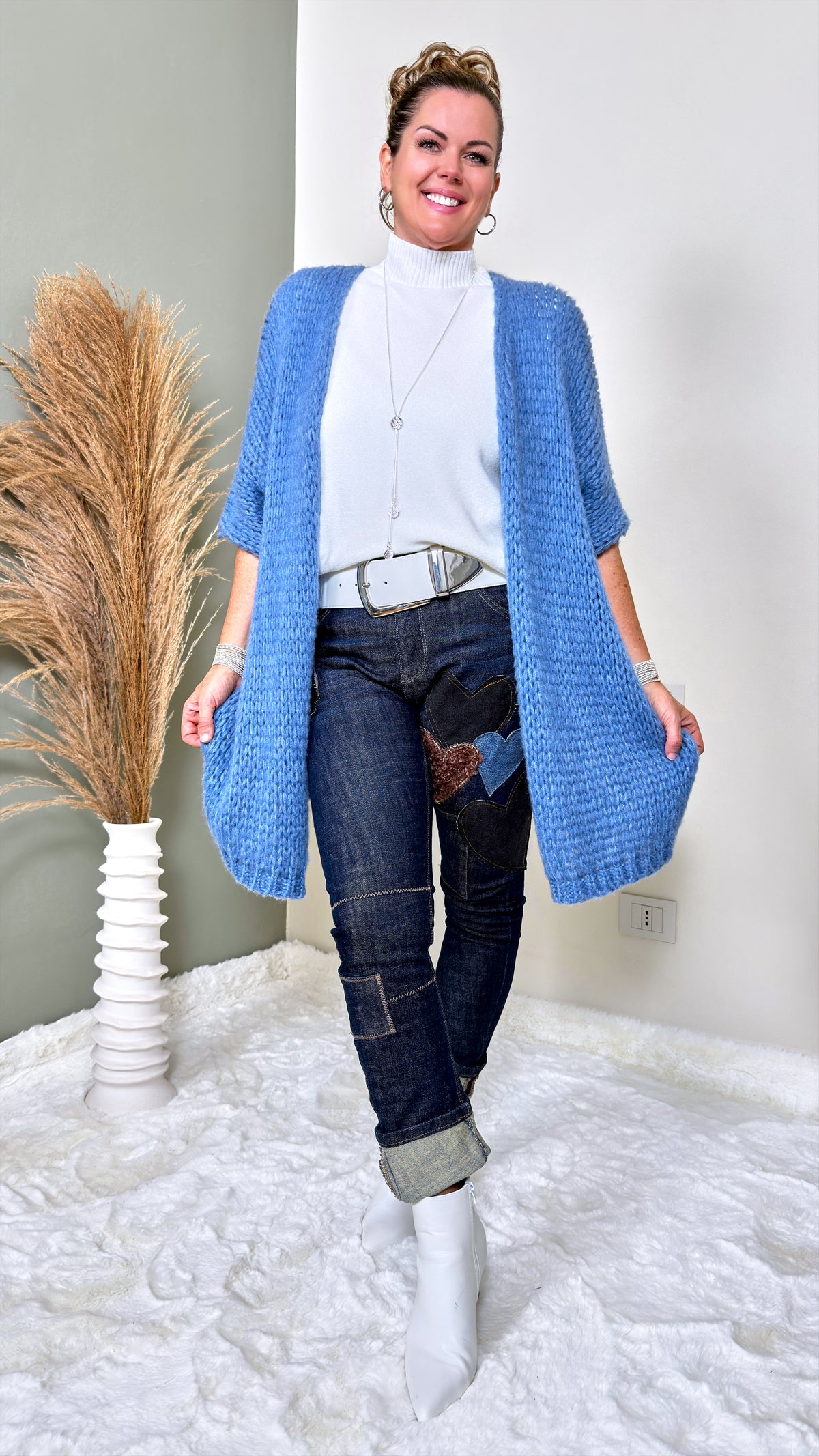 Strickjacke Aveline *Hellblau*