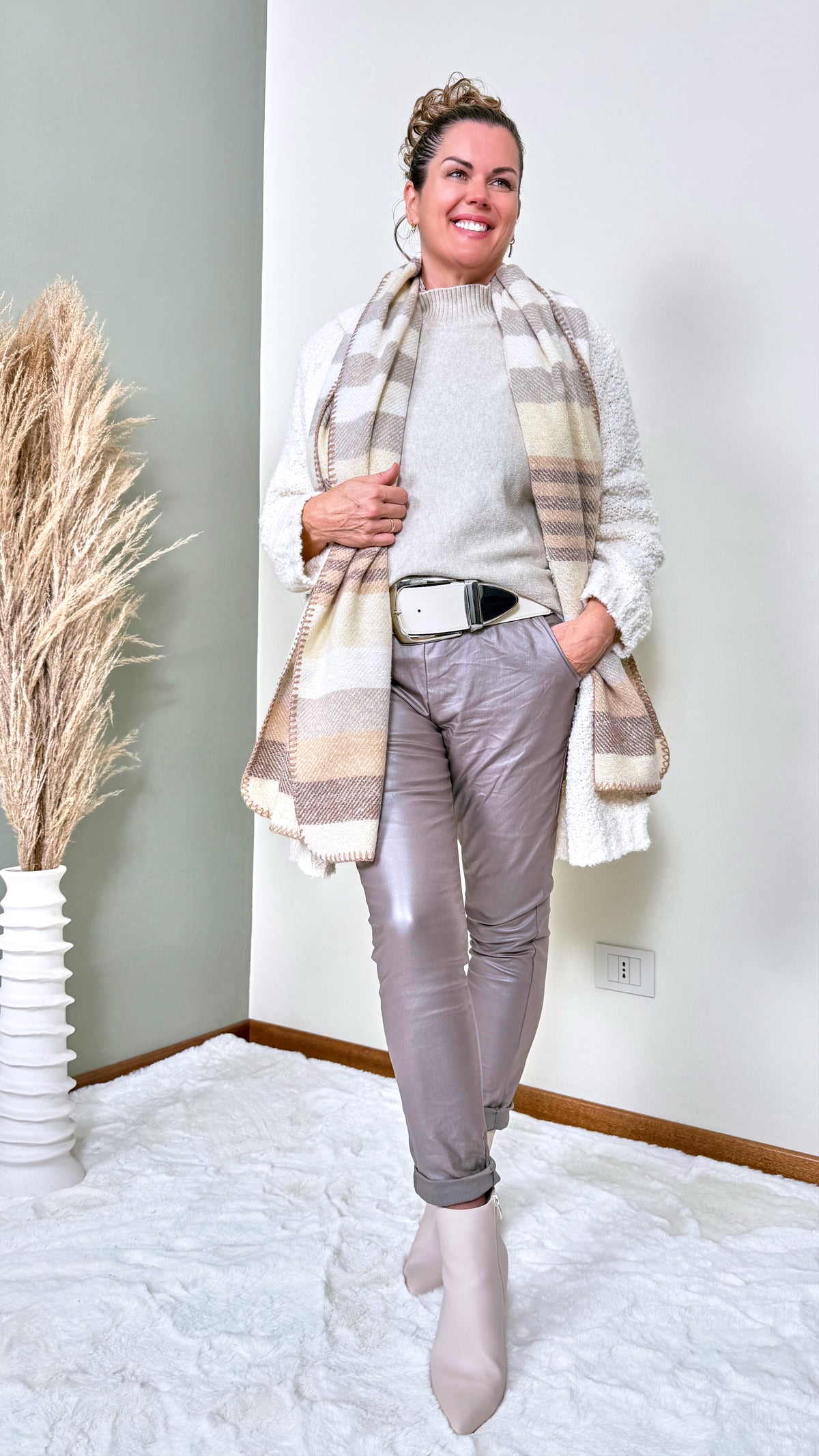 Jogpants Leather Classic *Taupe*