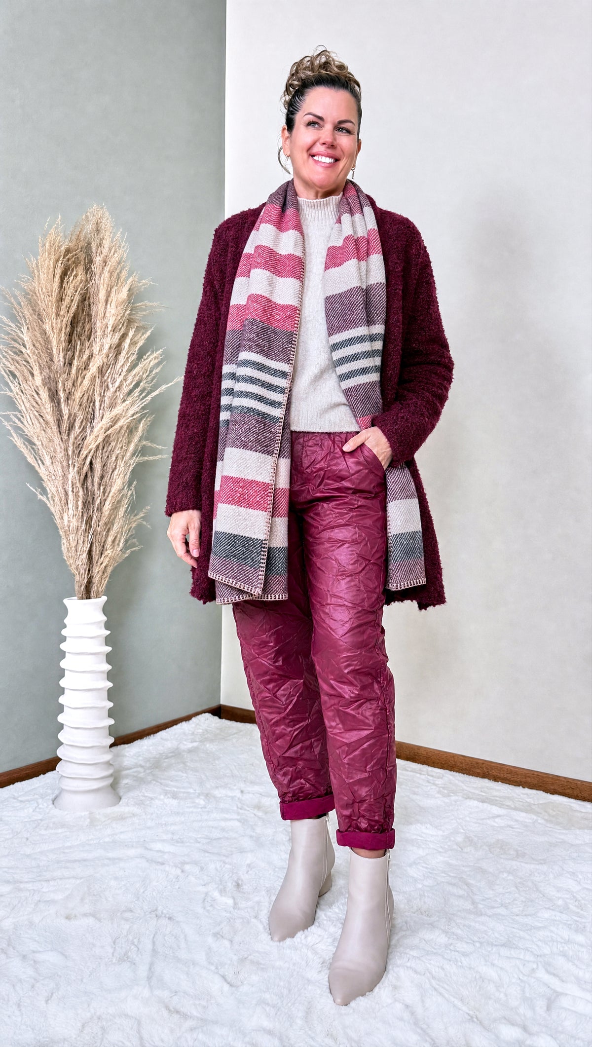 Strickjacke Mireille *Bordeaux*