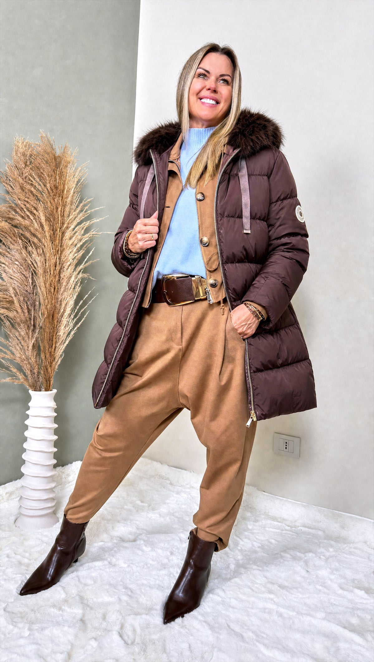 Steppjacke Cozy Fox *Schoko*