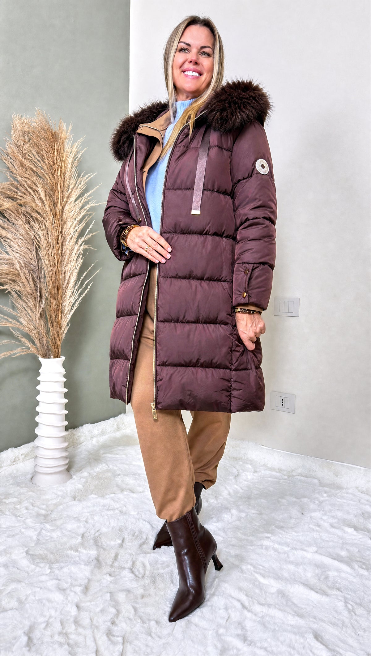 Steppjacke Cozy Fox *Schoko*