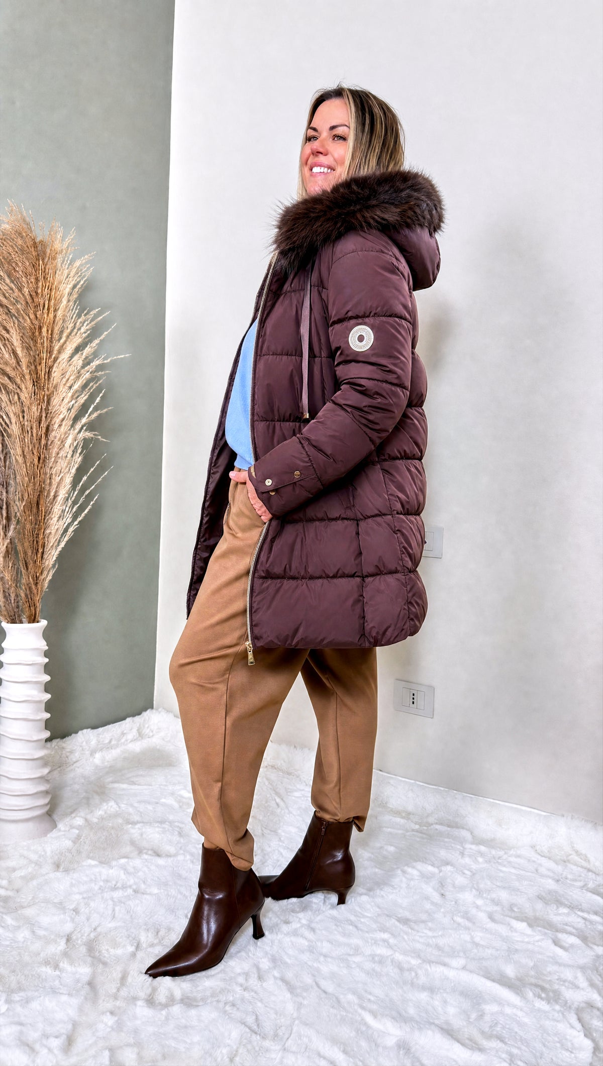 Steppjacke Cozy Fox *Schoko*