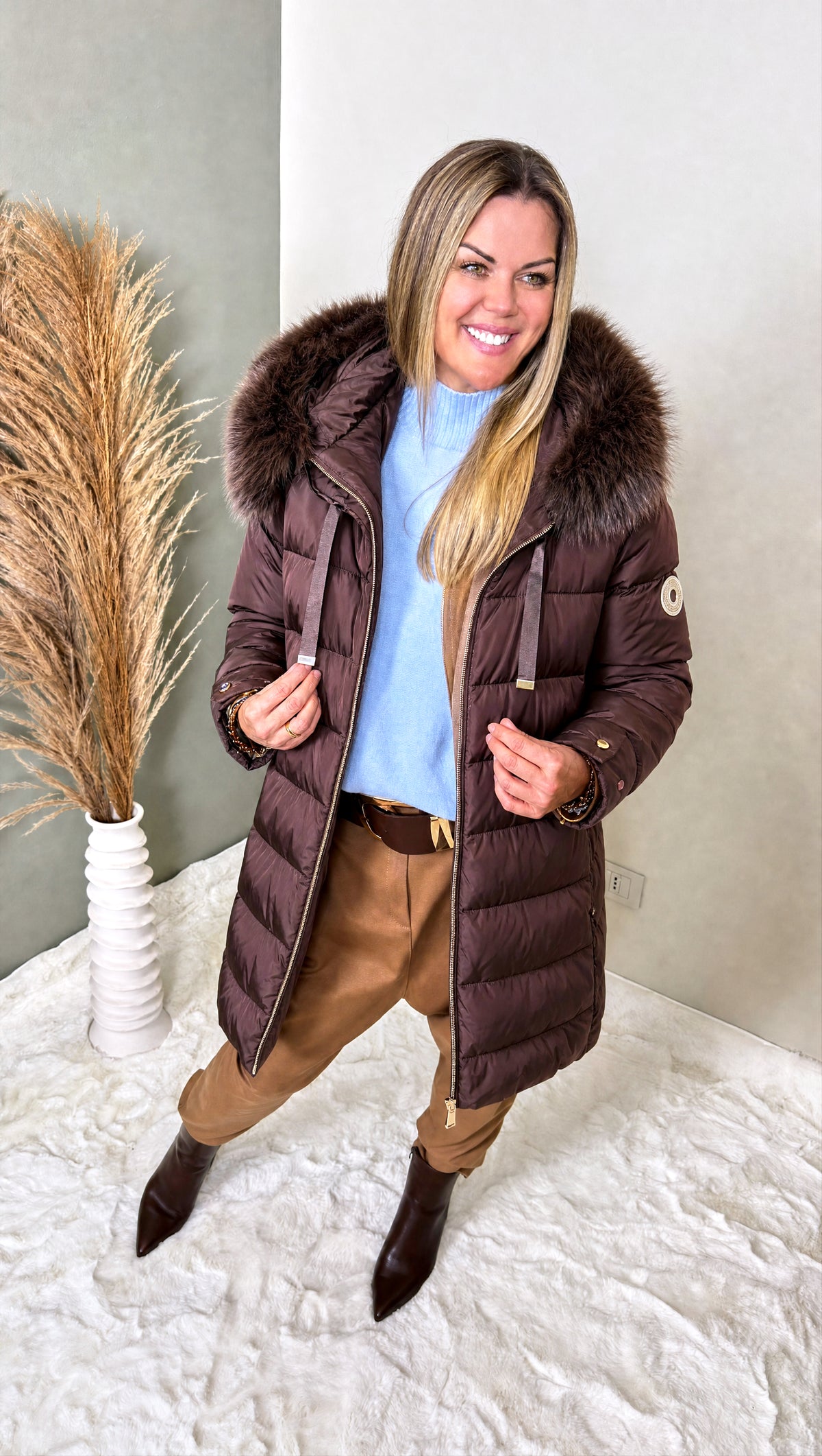 Steppjacke Cozy Fox *Schoko*