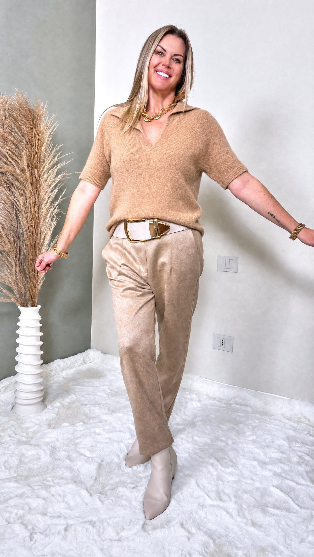 Strickshirt Novara *Camel*