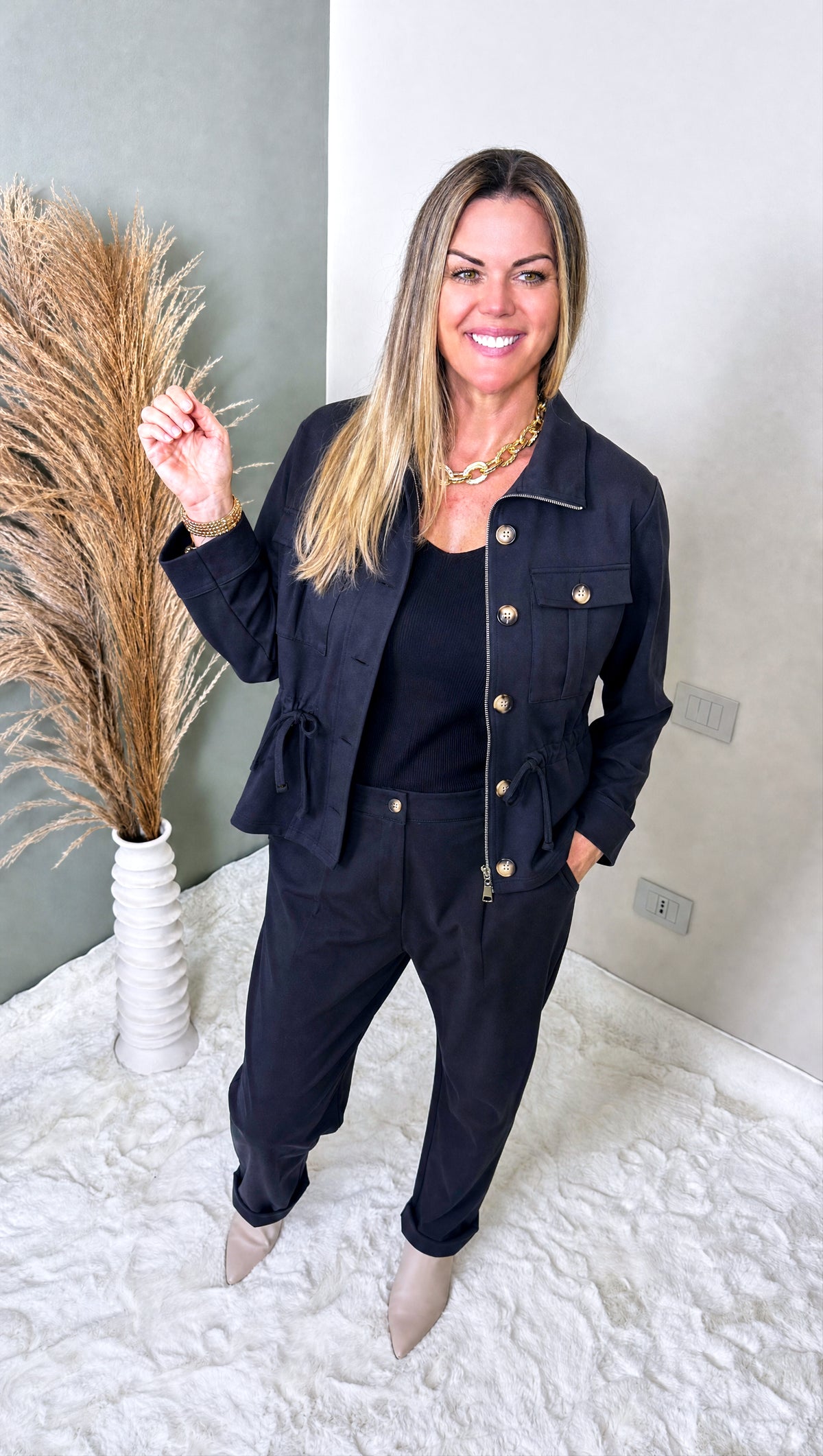 Kurze Jacke Aurelio *Schwarz*