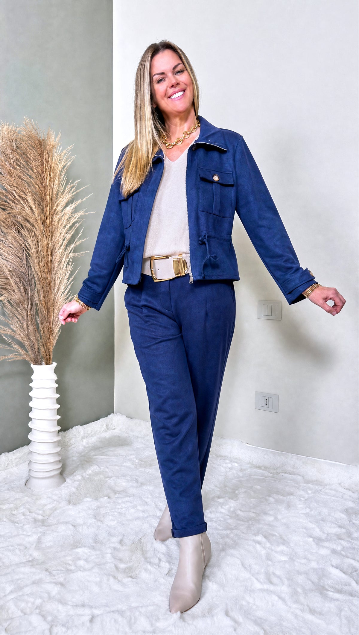 Kurze Jacke Aurelio *Dunkelblau*