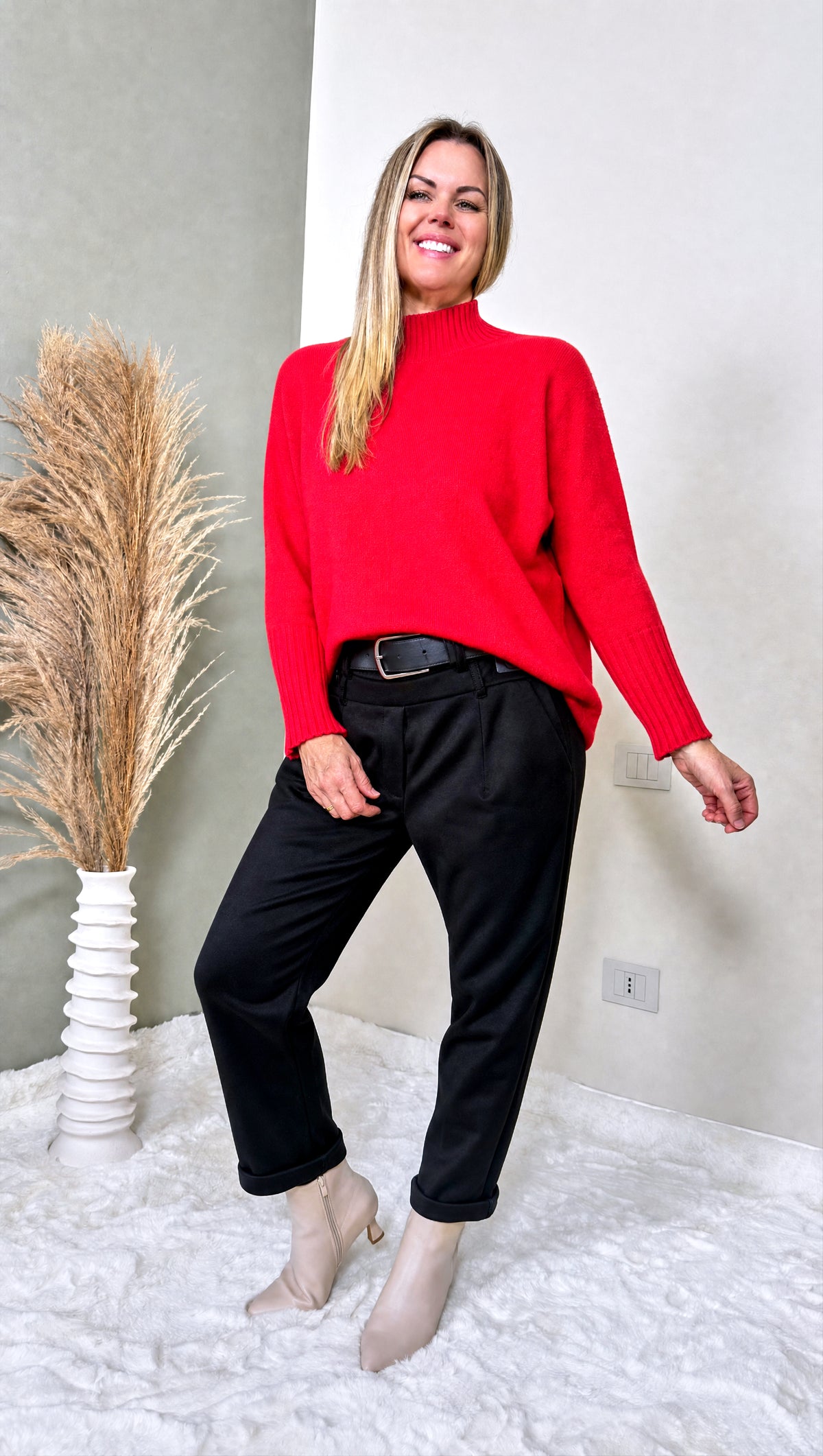 Strickpullover Mila *Rot*