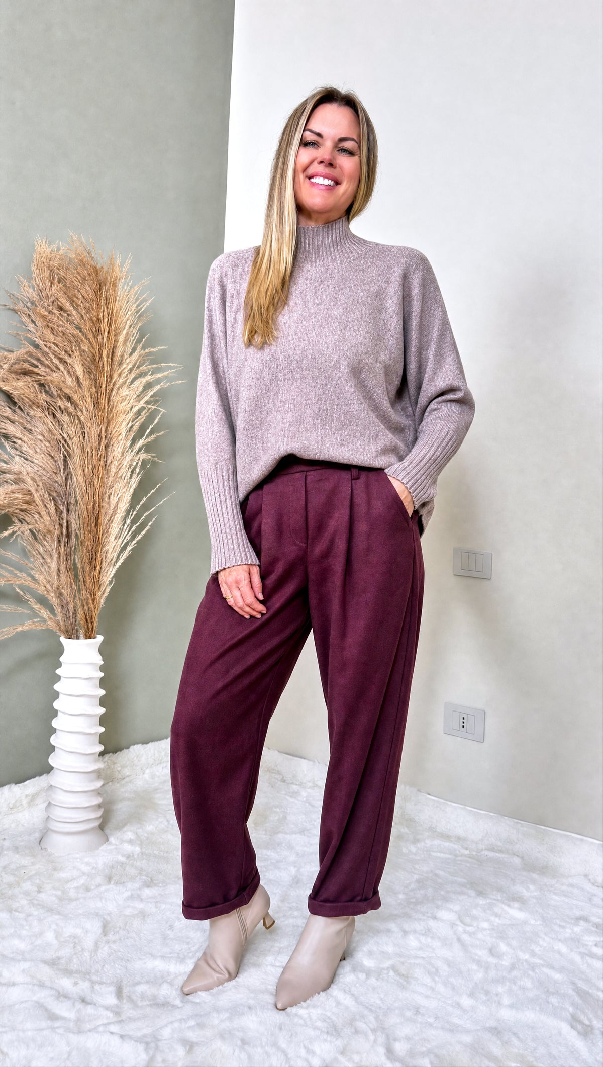 Strickpullover Mila *Taupe*