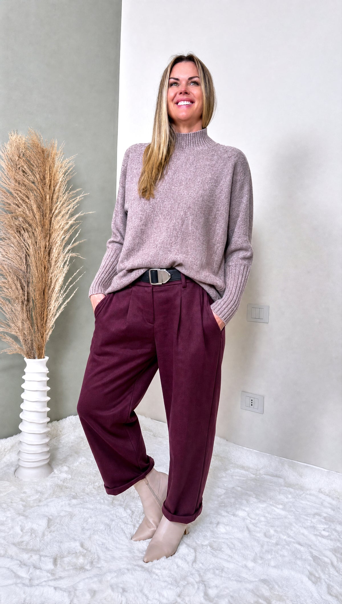 Strickpullover Mila *Taupe*