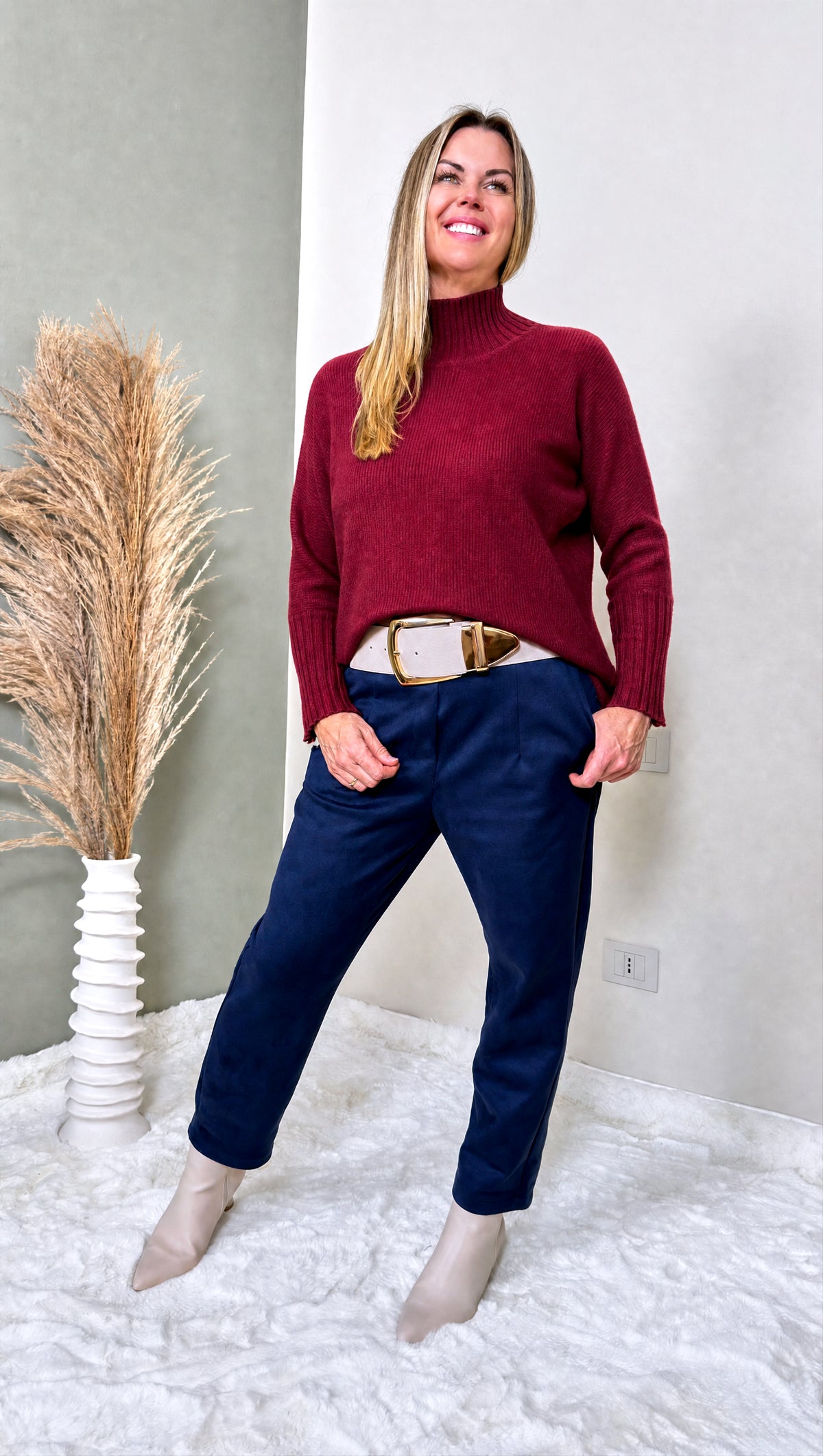 Strickpullover Mila *Bordeaux*